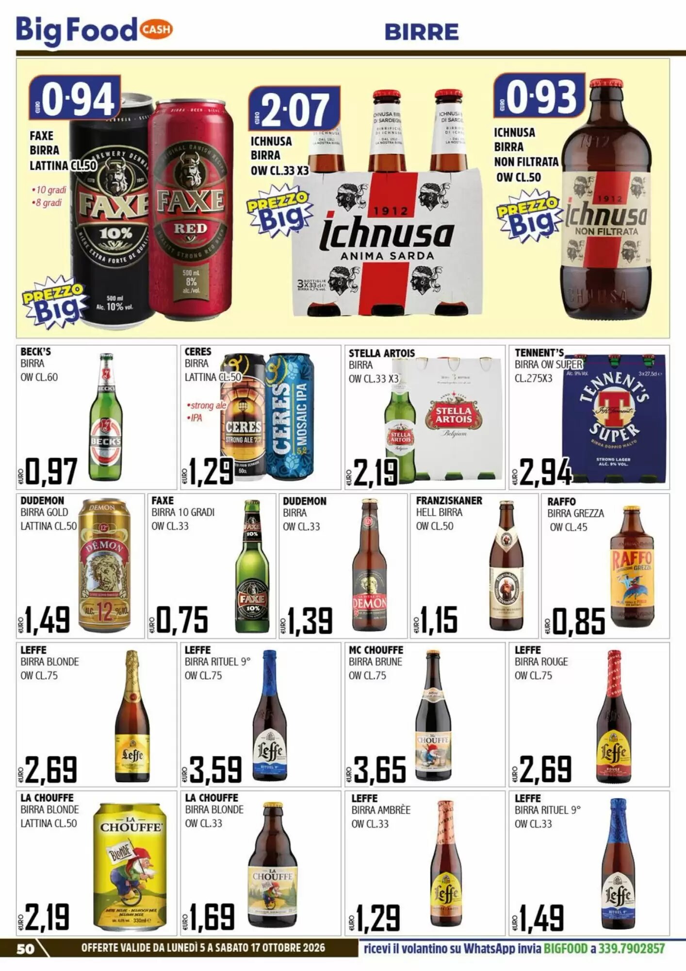 Volantino promozionale Big Food  valide dal 05/10/2026 - Pagina 50.