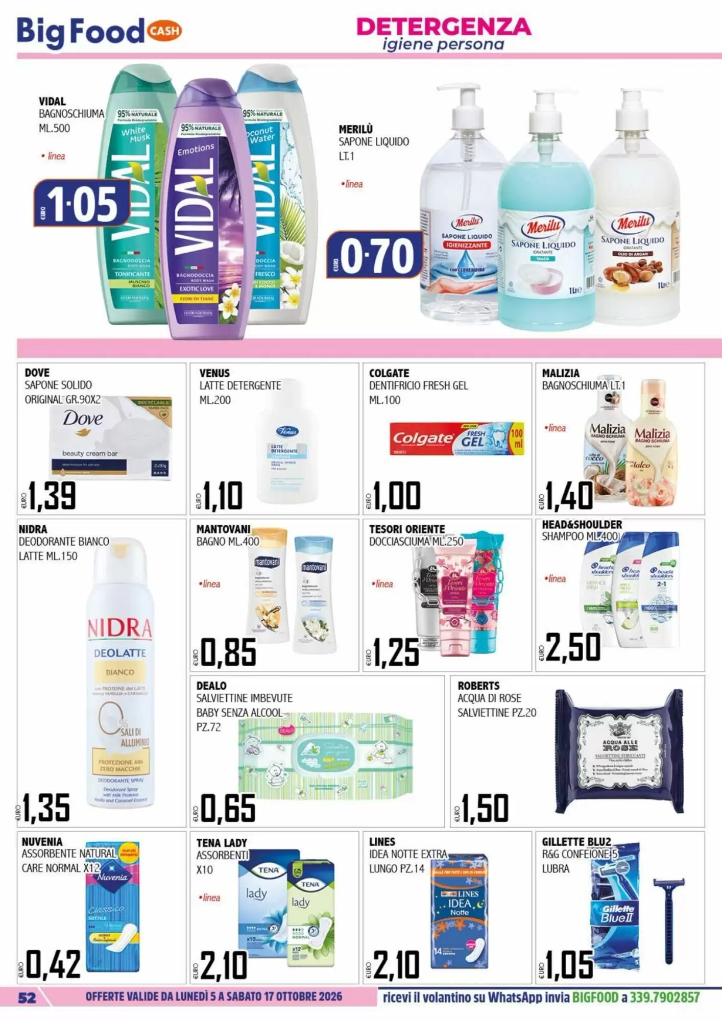 Volantino promozionale Big Food  valide dal 05/10/2026 - Pagina 52.