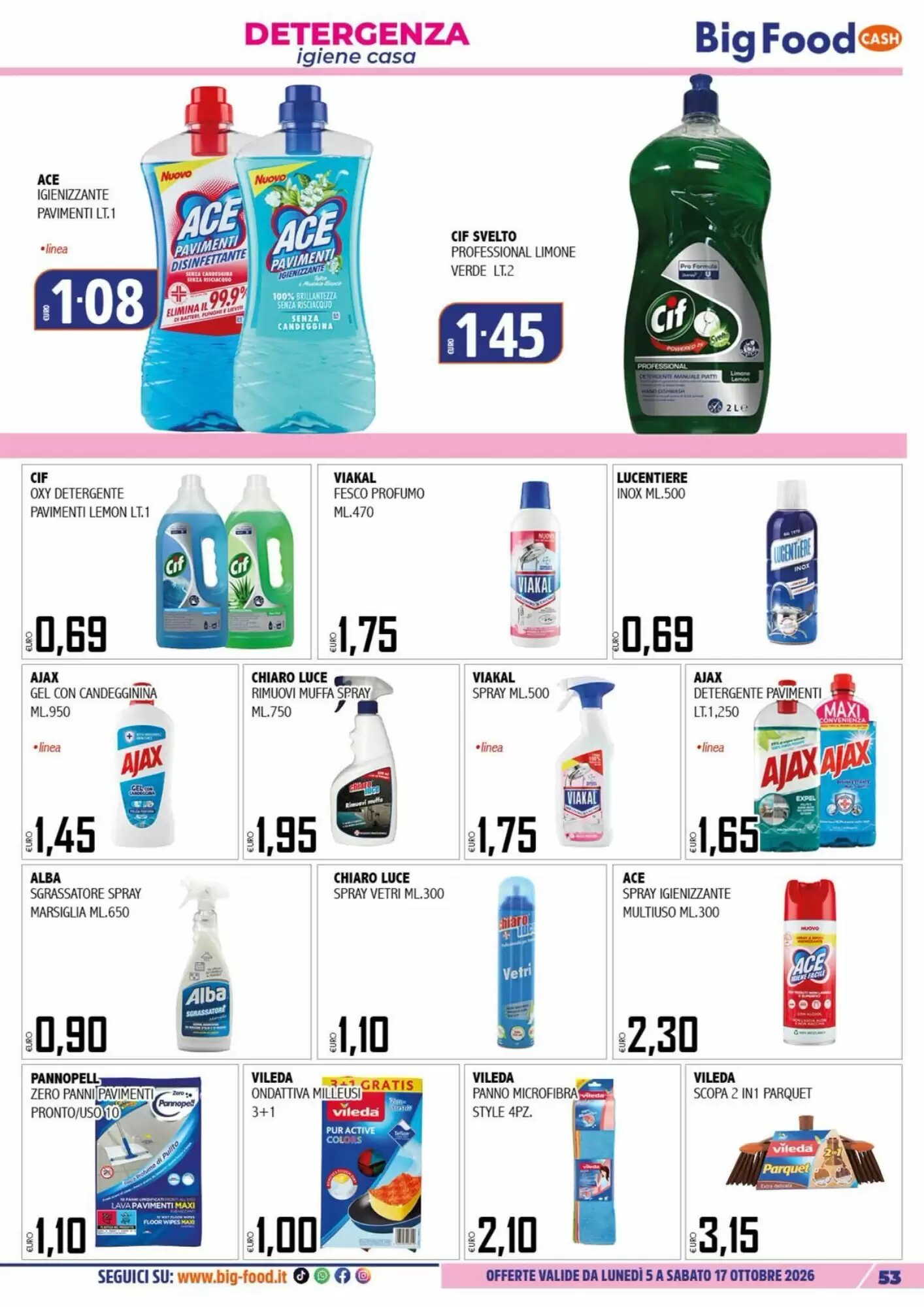 Volantino promozionale Big Food  valide dal 05/10/2026 - Pagina 53.