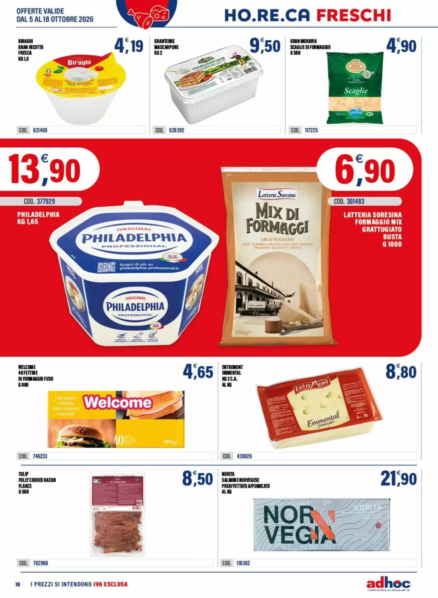Volantino promozionale Adhoc  valide dal 05/10/2026 - Pagina 16.