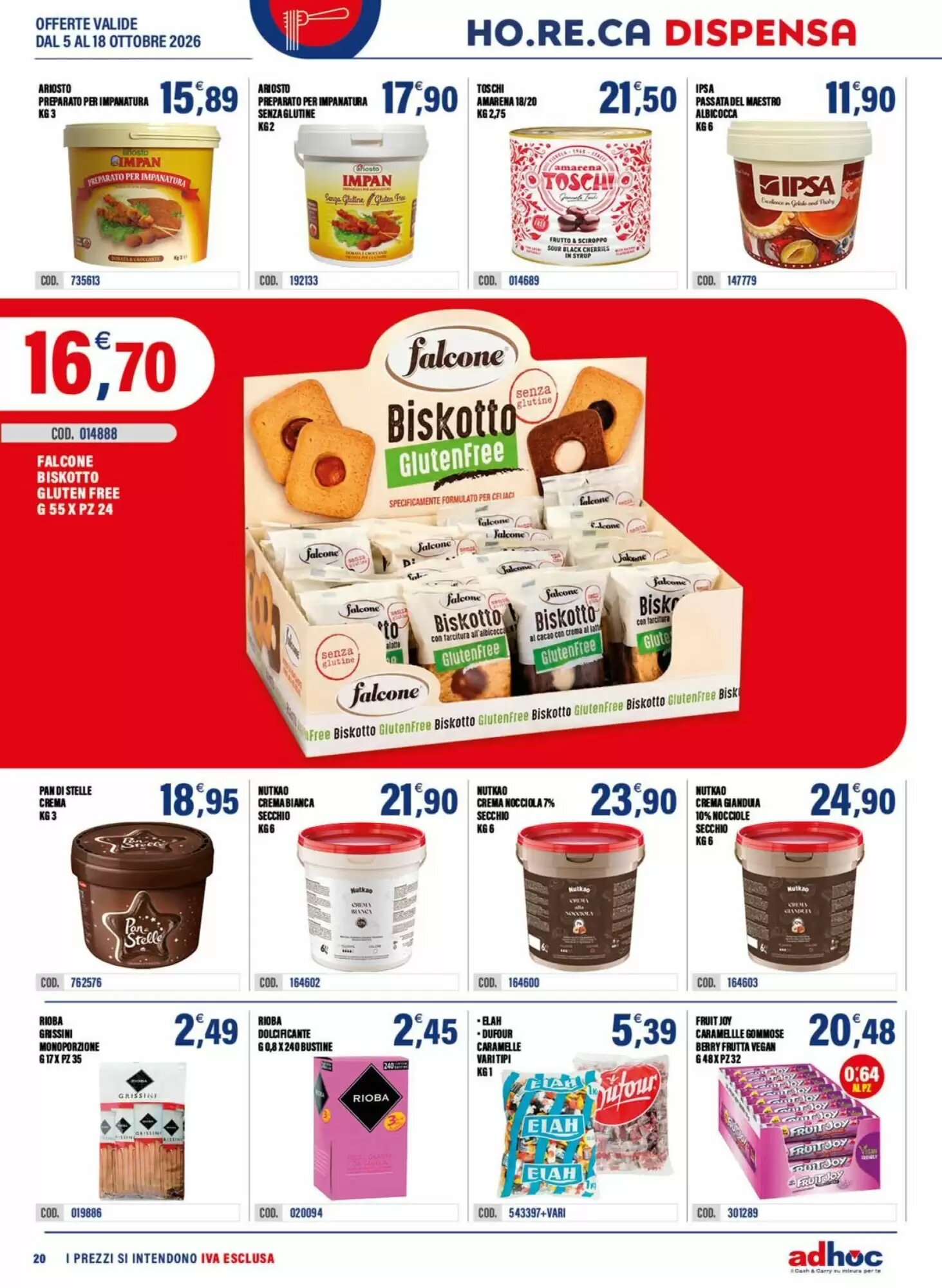 Volantino promozionale Adhoc  valide dal 05/10/2026 - Pagina 20.