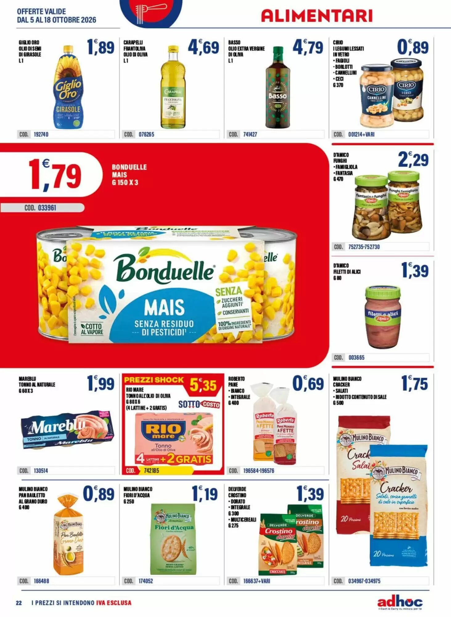 Volantino promozionale Adhoc  valide dal 05/10/2026 - Pagina 22.