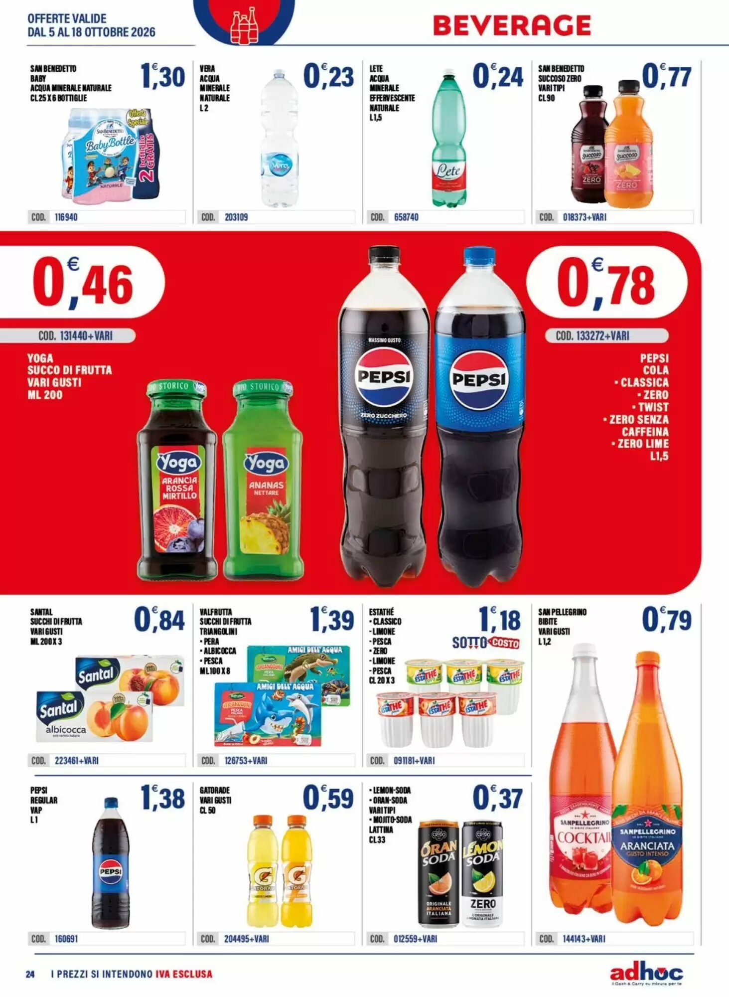 Volantino promozionale Adhoc  valide dal 05/10/2026 - Pagina 24.