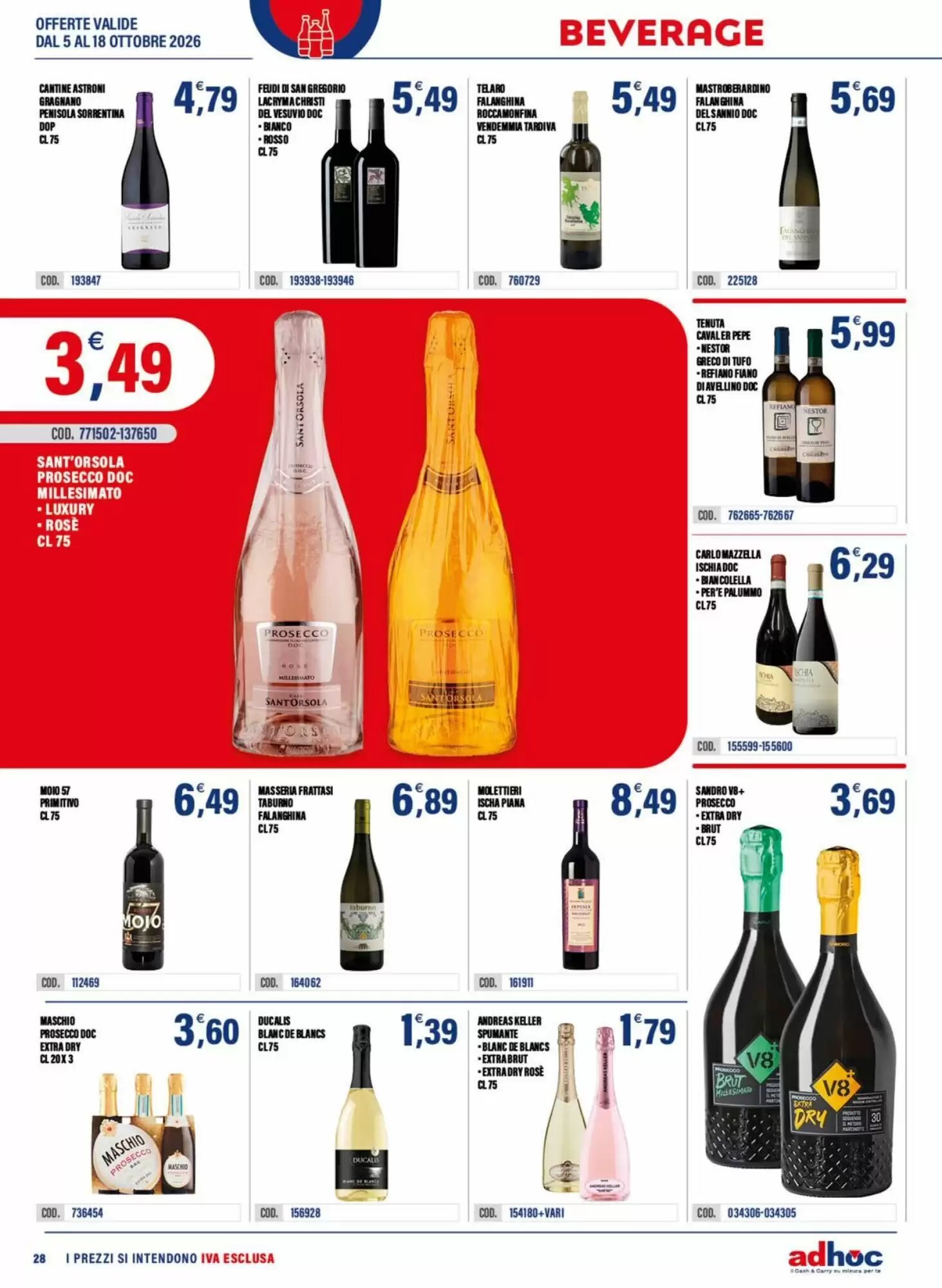Volantino promozionale Adhoc  valide dal 05/10/2026 - Pagina 28.