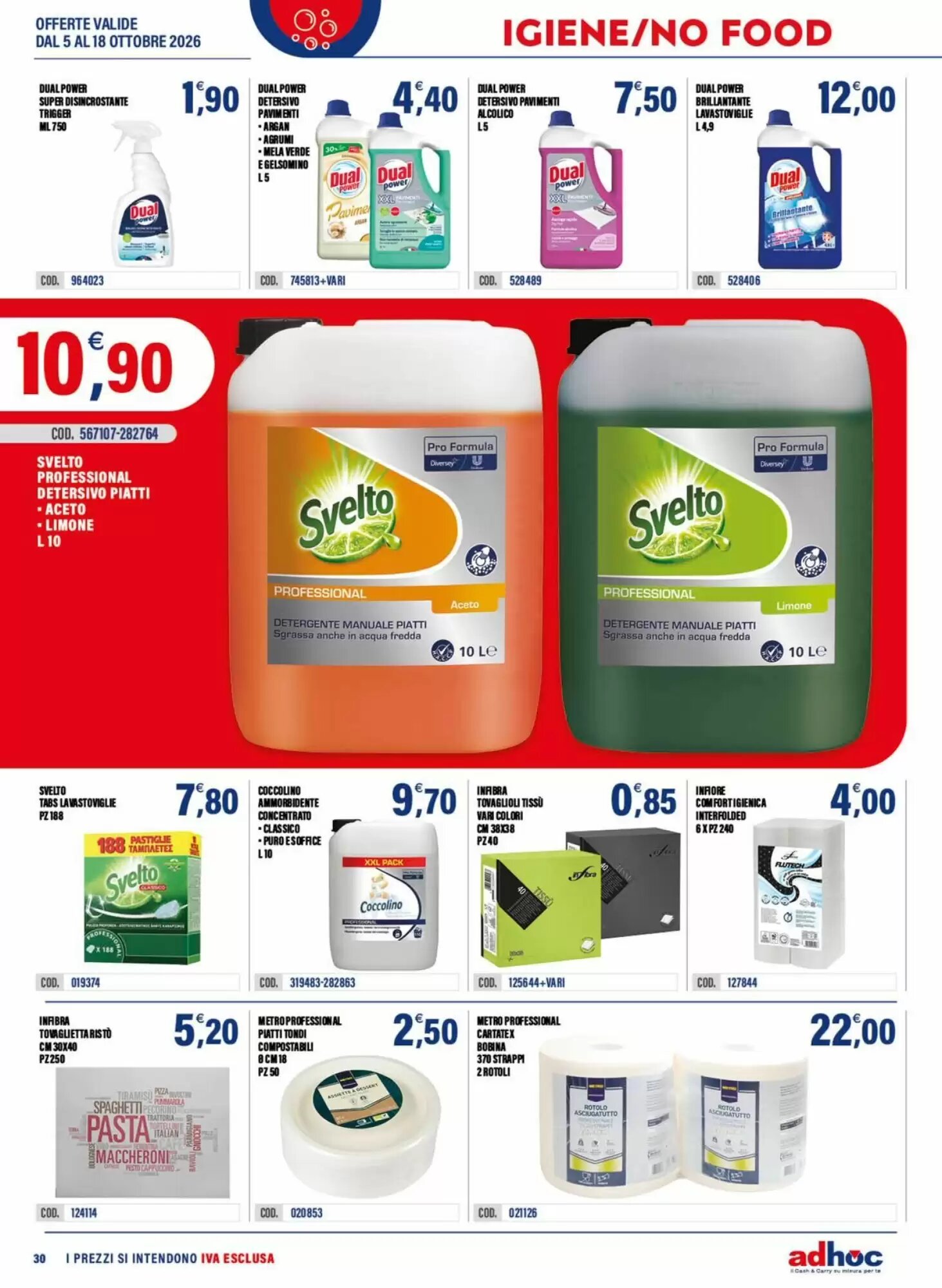 Volantino promozionale Adhoc  valide dal 05/10/2026 - Pagina 30.