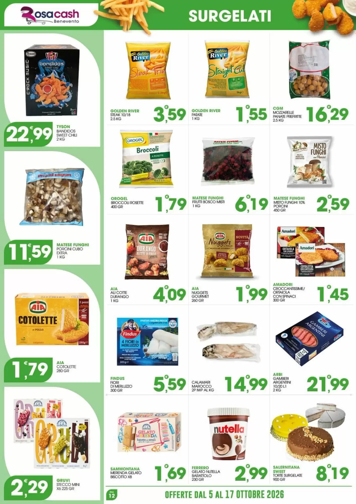 Volantino promozionale Rosa Cash  valide dal 05/10/2026 - Pagina 12.
