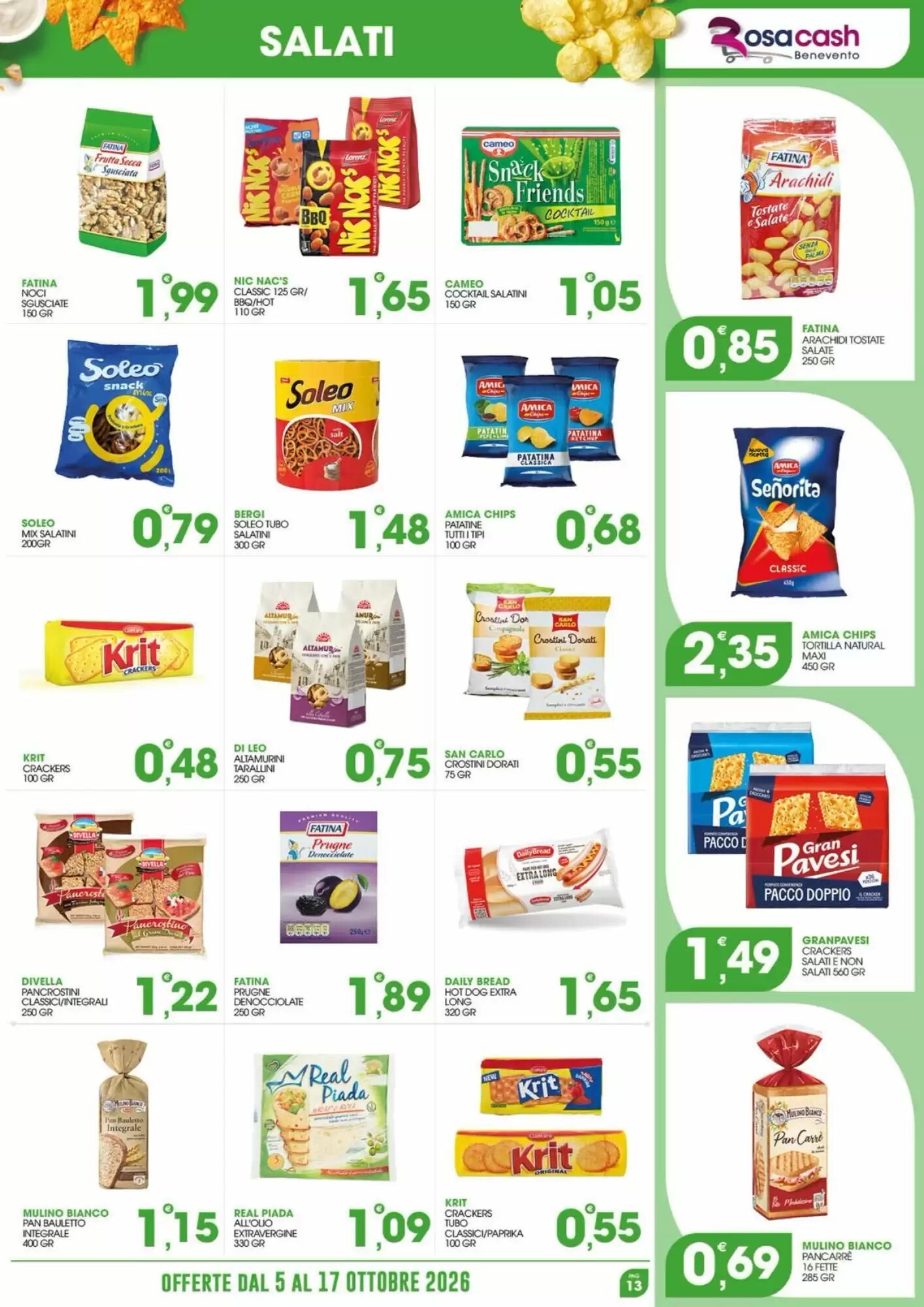 Volantino promozionale Rosa Cash  valide dal 05/10/2026 - Pagina 13.
