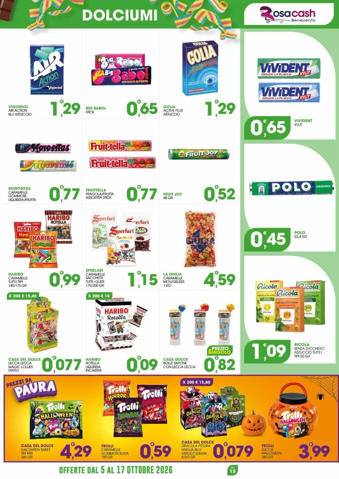 Volantino promozionale Rosa Cash  valide dal 05/10/2026 - Pagina 15.