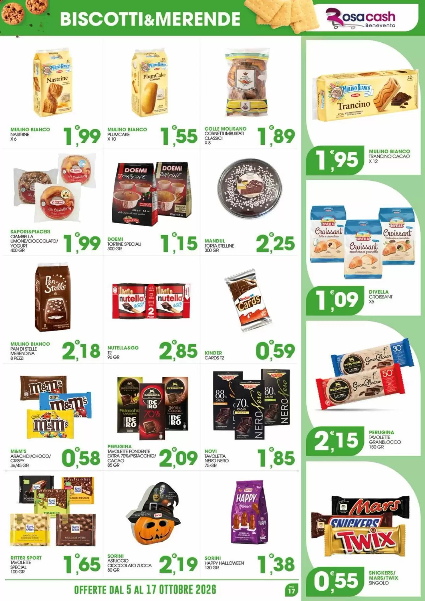 Volantino promozionale Rosa Cash  valide dal 05/10/2026 - Pagina 17.