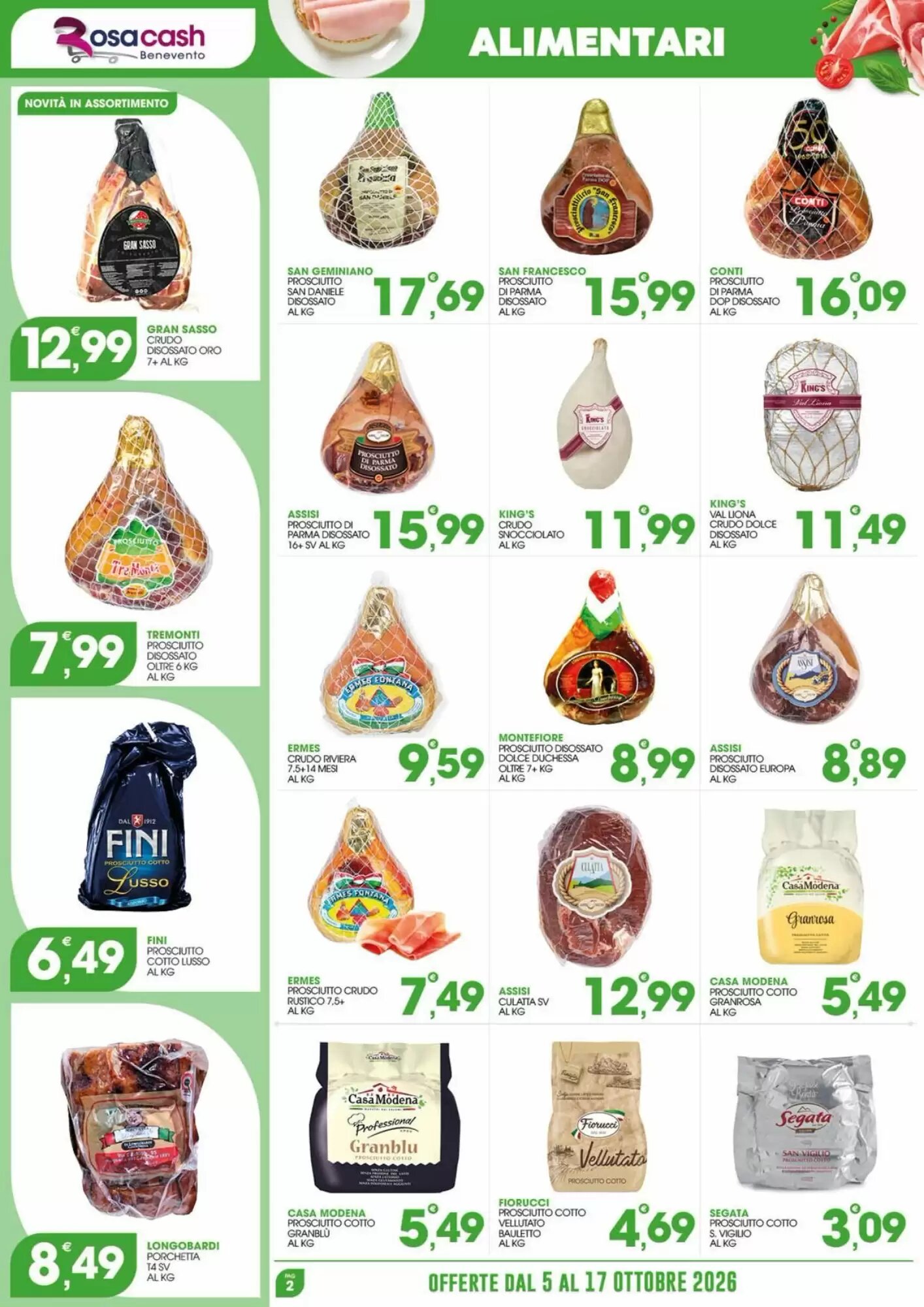 Volantino promozionale Rosa Cash  valide dal 05/10/2026 - Pagina 2.