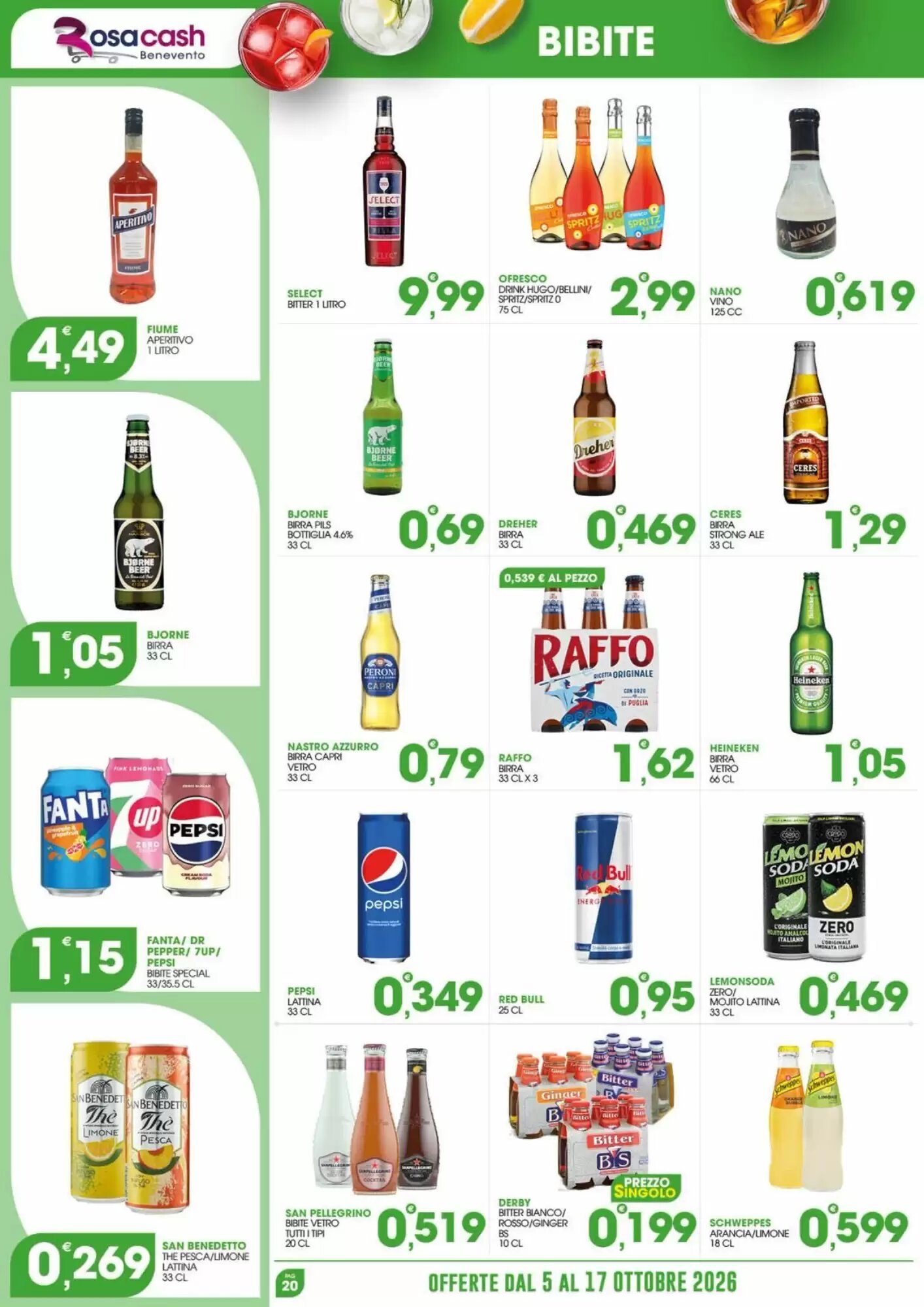 Volantino promozionale Rosa Cash  valide dal 05/10/2026 - Pagina 20.