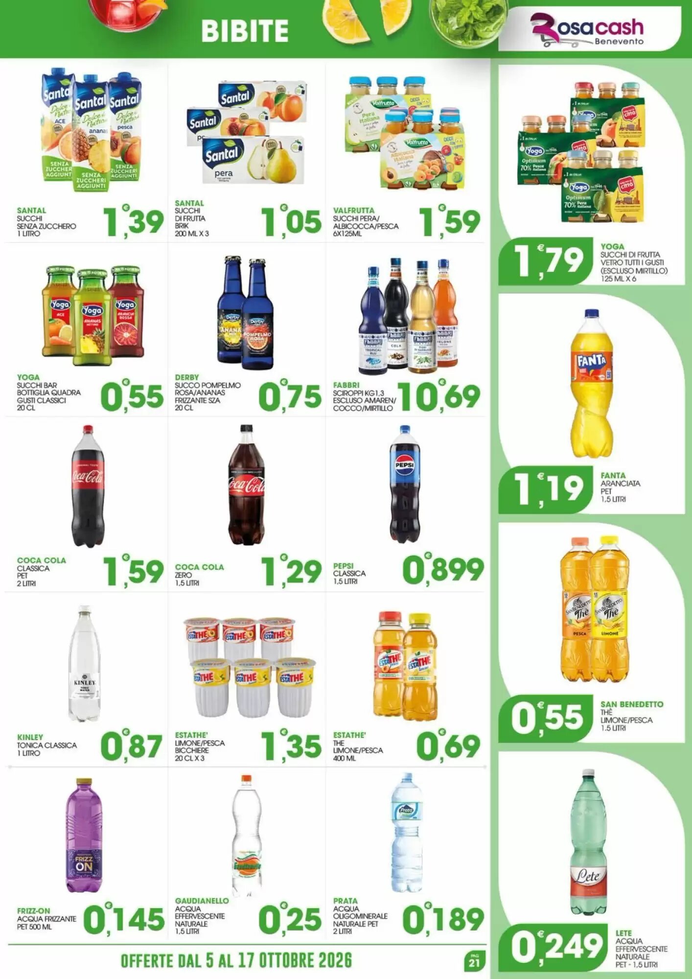 Volantino promozionale Rosa Cash  valide dal 05/10/2026 - Pagina 21.