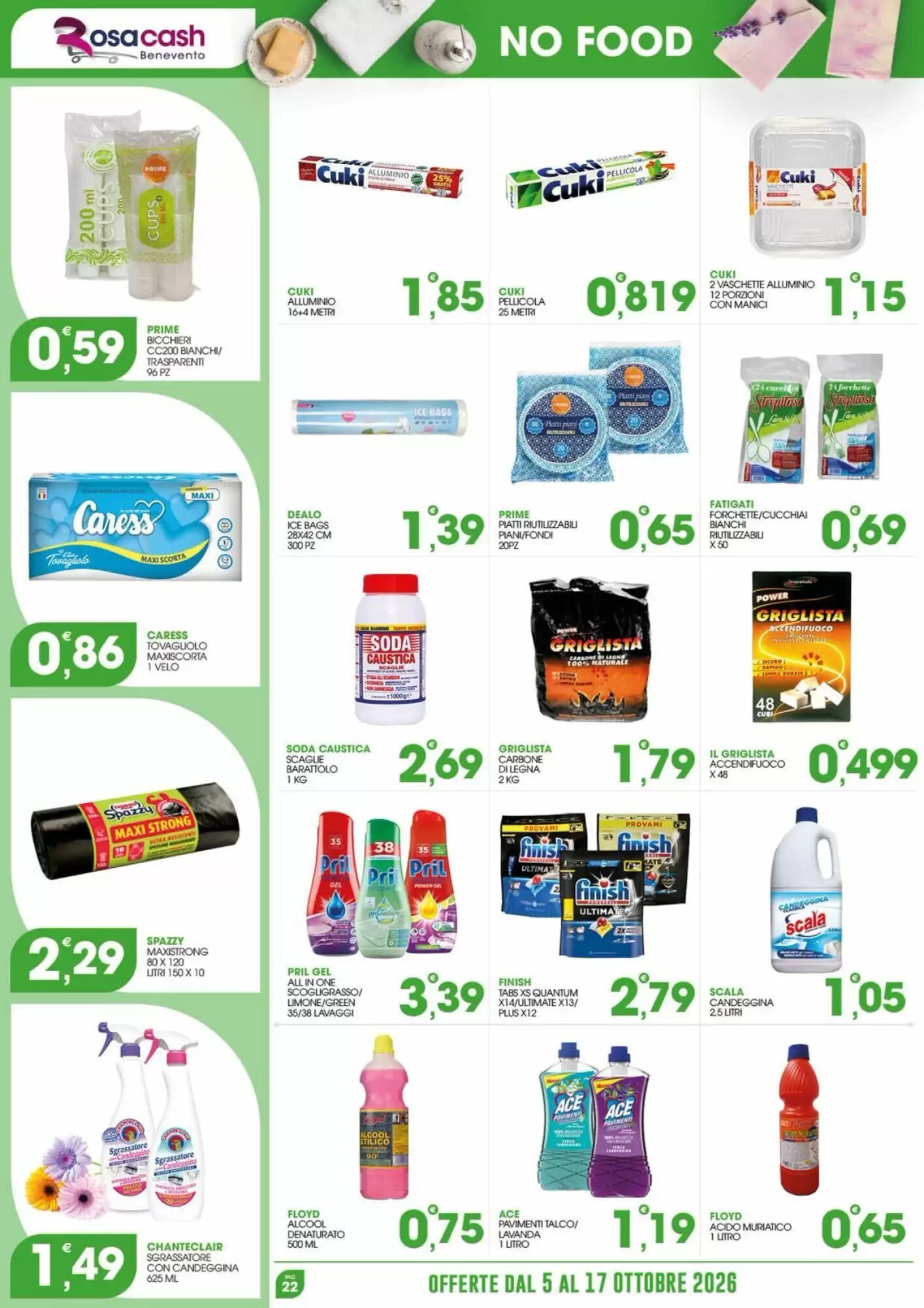 Volantino promozionale Rosa Cash  valide dal 05/10/2026 - Pagina 22.