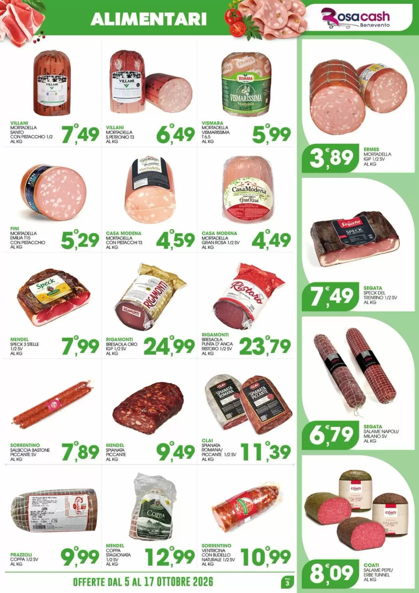 Volantino promozionale Rosa Cash  valide dal 05/10/2026 - Pagina 3.