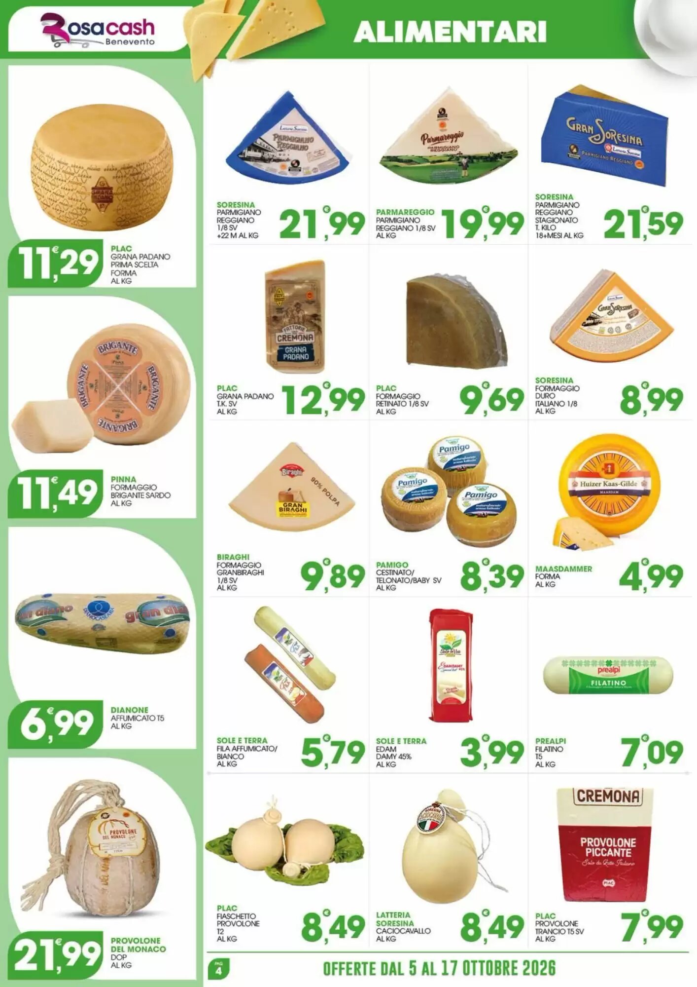 Volantino promozionale Rosa Cash  valide dal 05/10/2026 - Pagina 4.