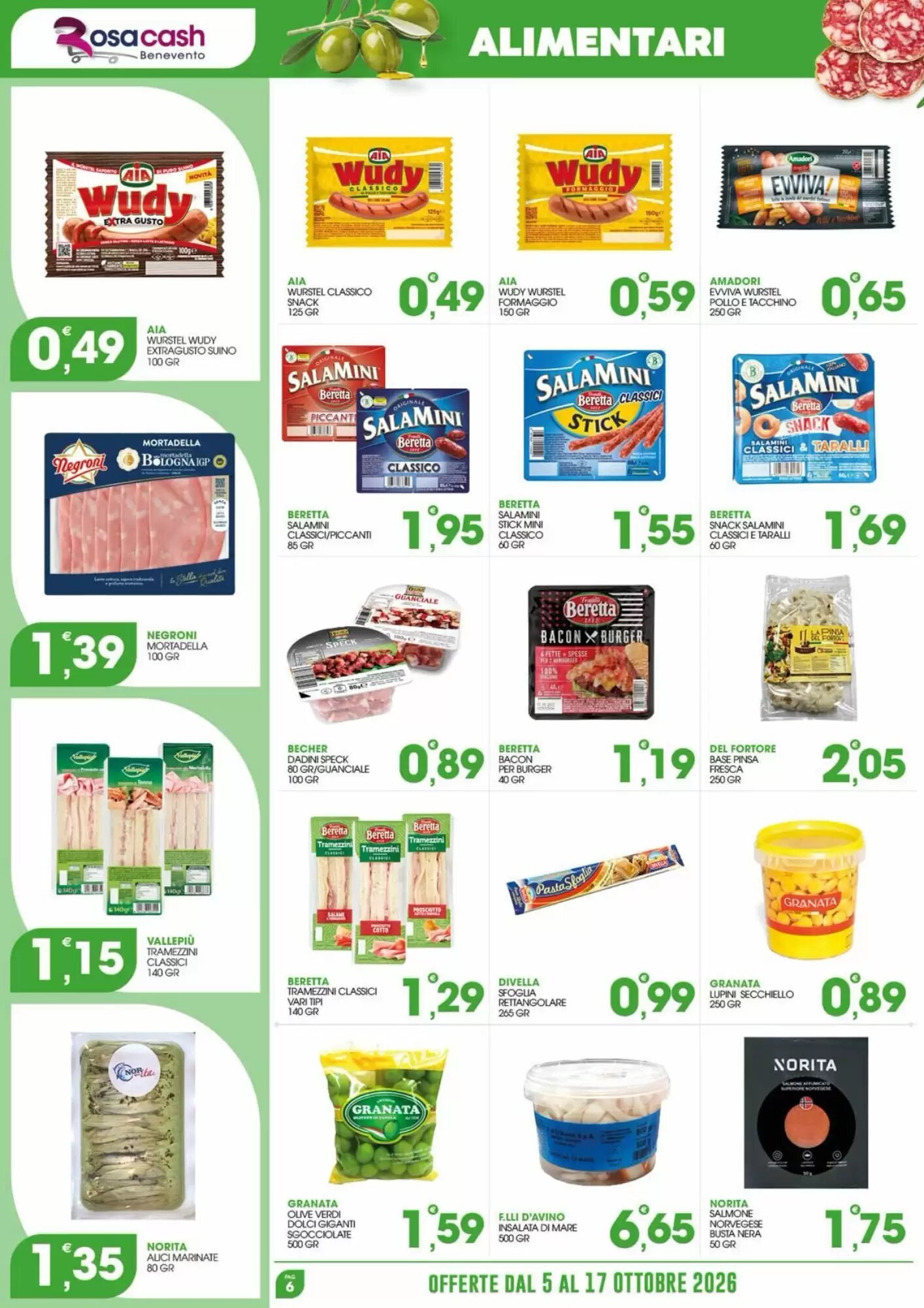 Volantino promozionale Rosa Cash  valide dal 05/10/2026 - Pagina 6.