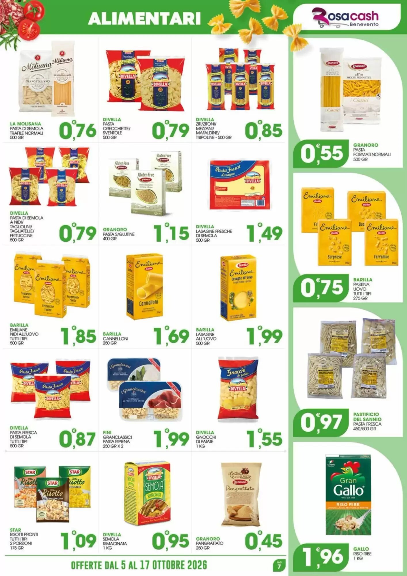 Volantino promozionale Rosa Cash  valide dal 05/10/2026 - Pagina 7.