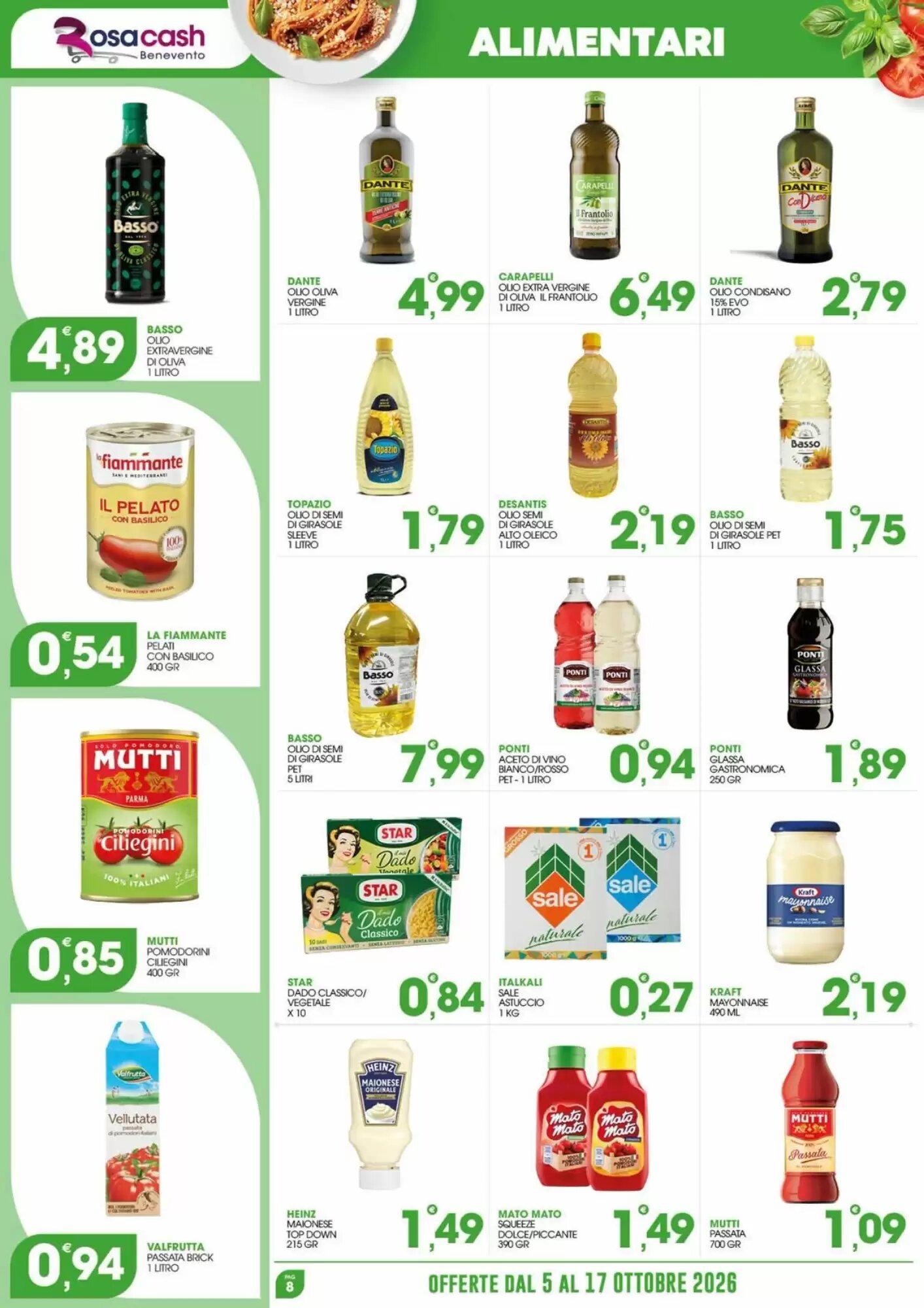 Volantino promozionale Rosa Cash  valide dal 05/10/2026 - Pagina 8.