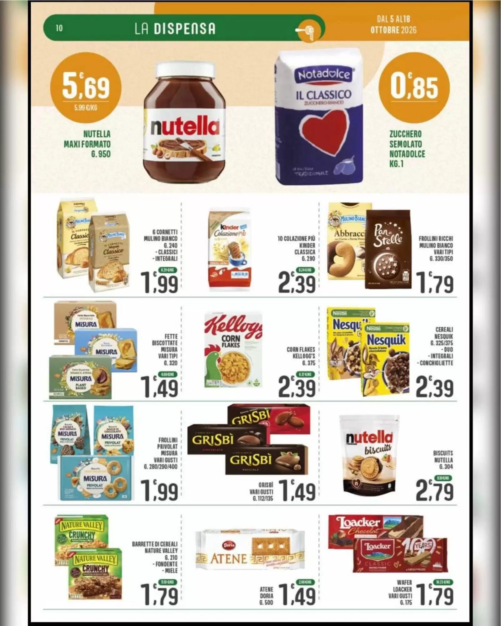 Volantino promozionale La Mimosa Supermercati  valide dal 05/10/2026 - Pagina 10.