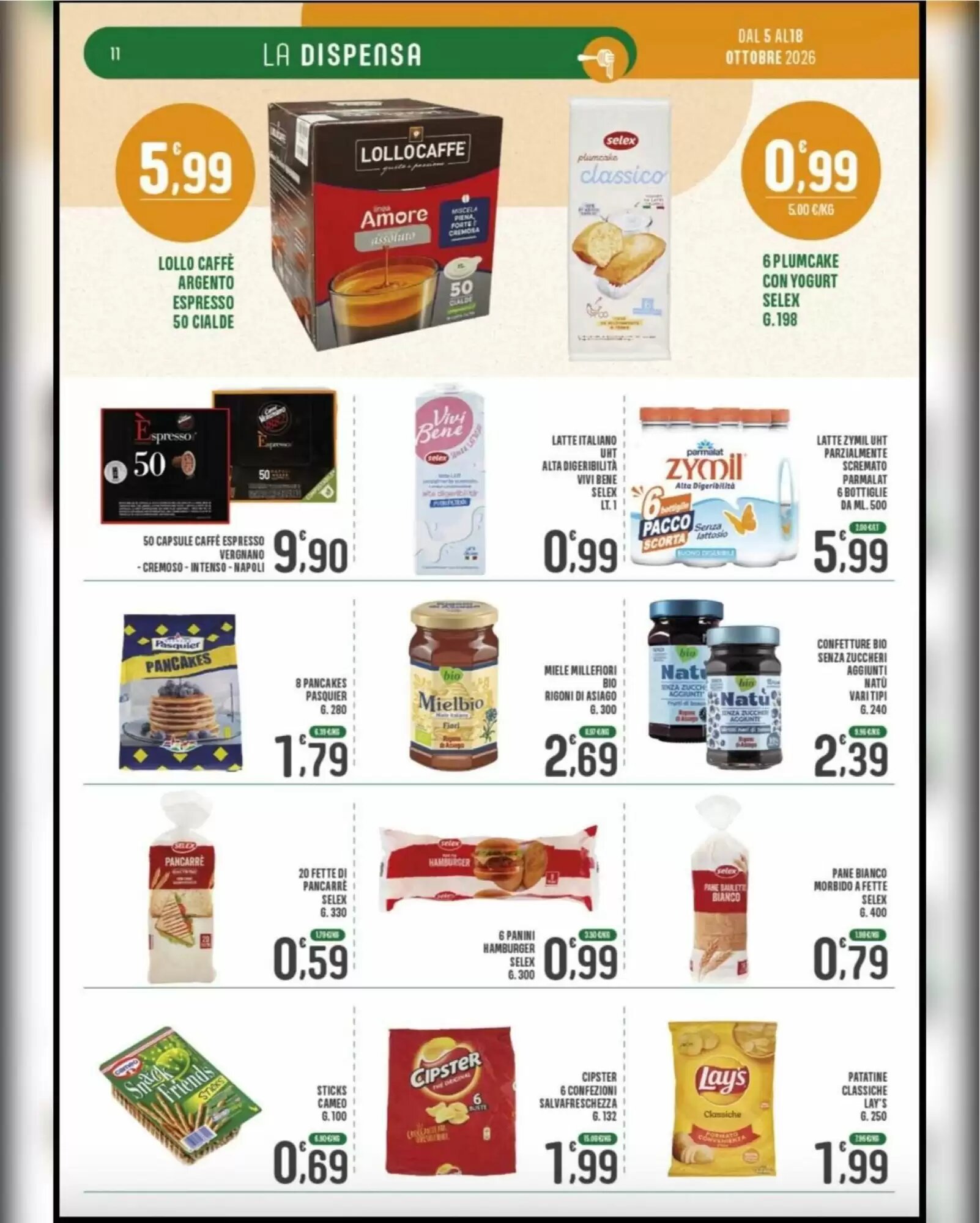 Volantino promozionale La Mimosa Supermercati  valide dal 05/10/2026 - Pagina 11.