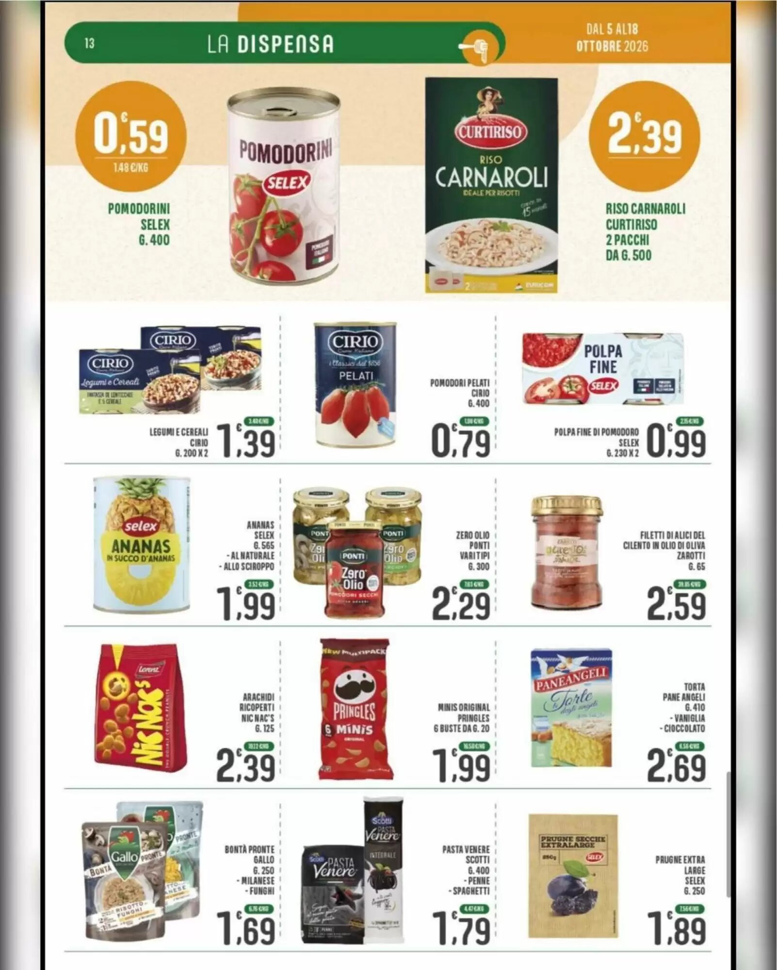 Volantino promozionale La Mimosa Supermercati  valide dal 05/10/2026 - Pagina 13.