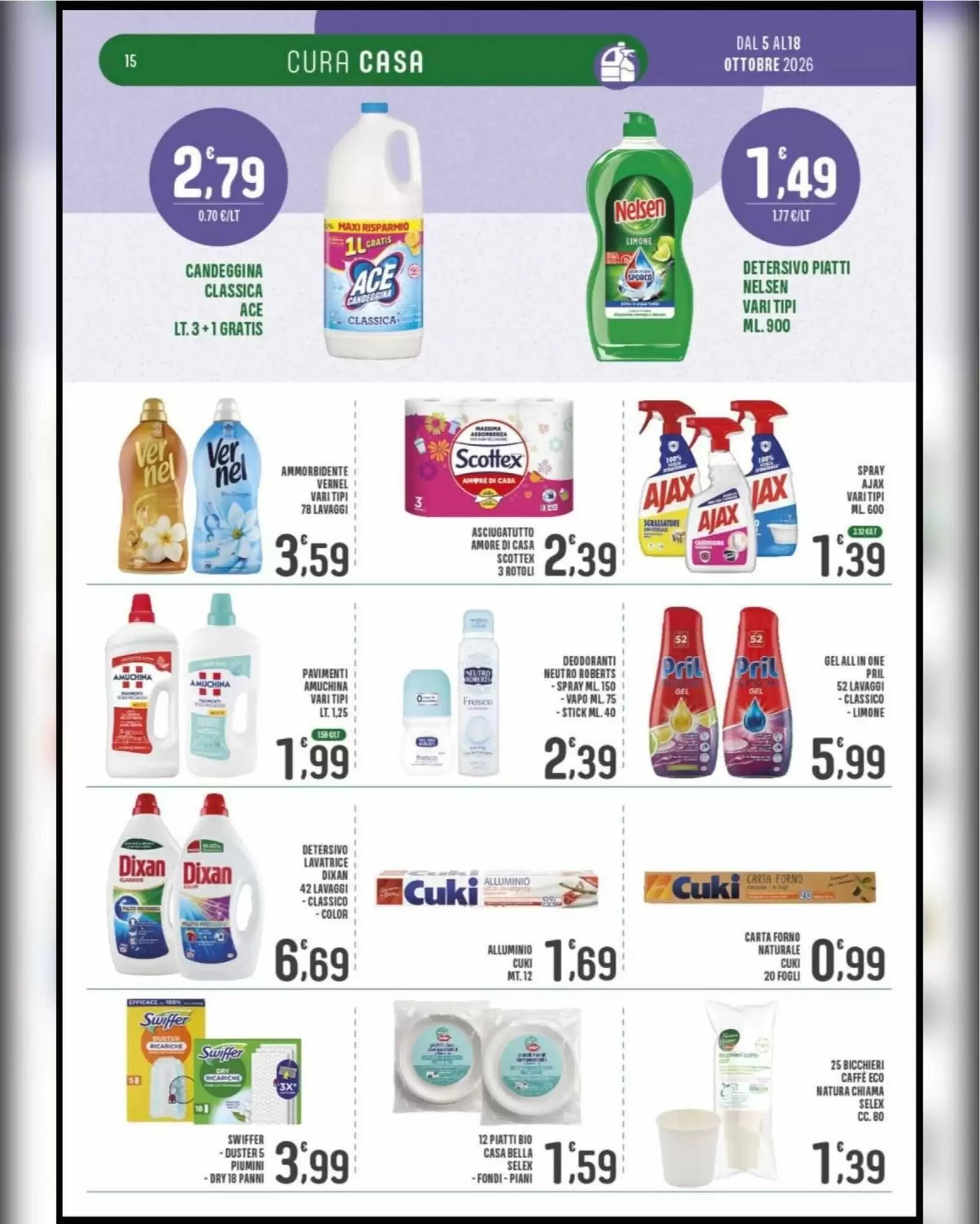 Volantino promozionale La Mimosa Supermercati  valide dal 05/10/2026 - Pagina 15.