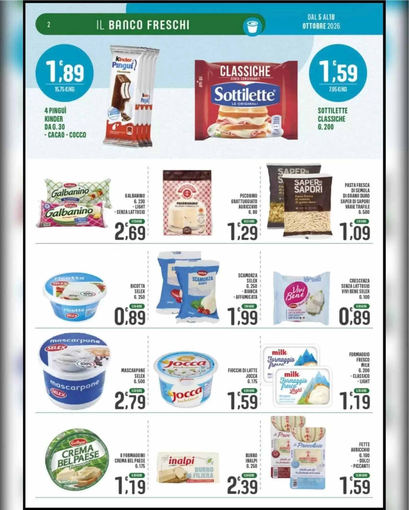 Volantino promozionale La Mimosa Supermercati  valide dal 05/10/2026 - Pagina 2.