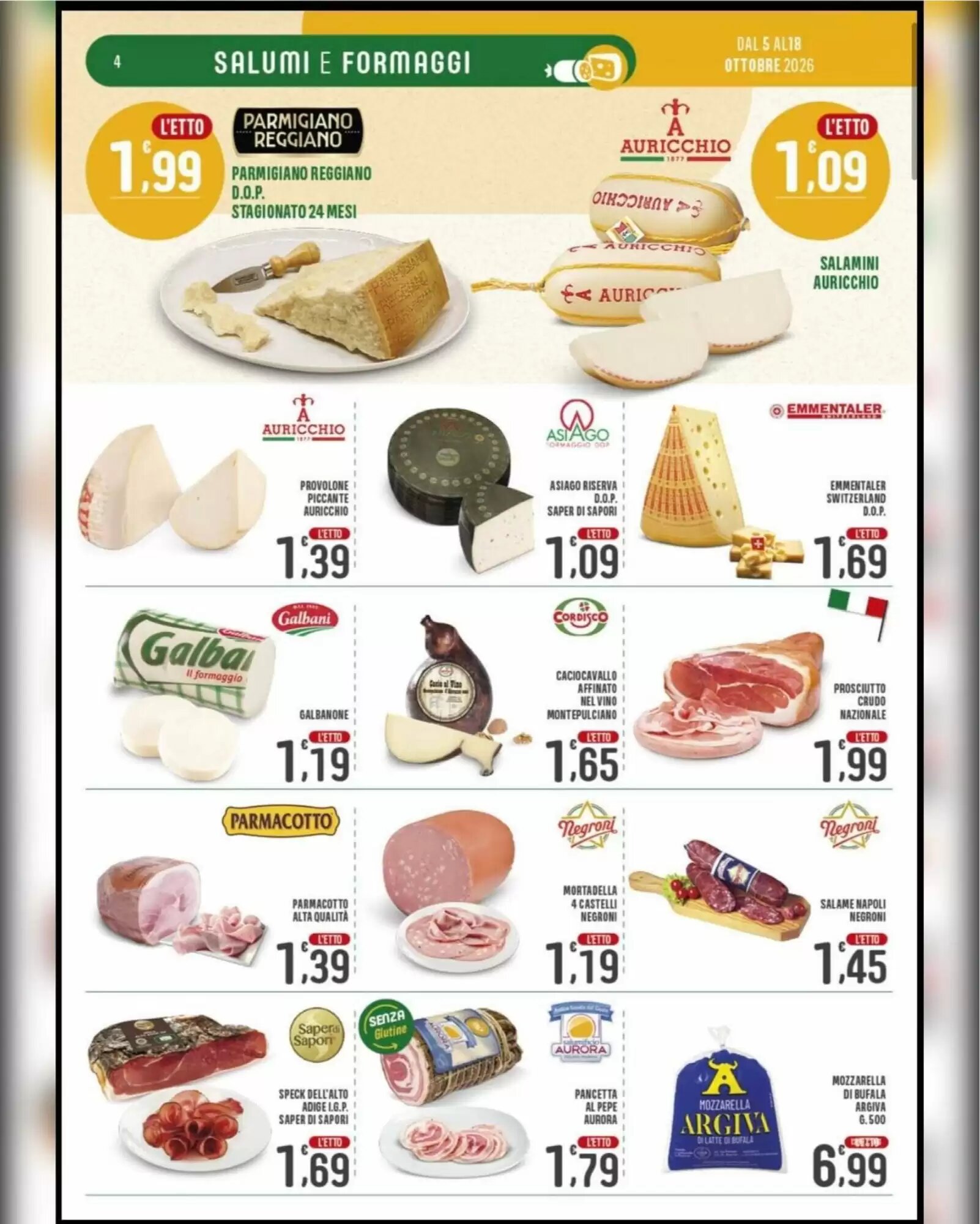 Volantino promozionale La Mimosa Supermercati  valide dal 05/10/2026 - Pagina 4.