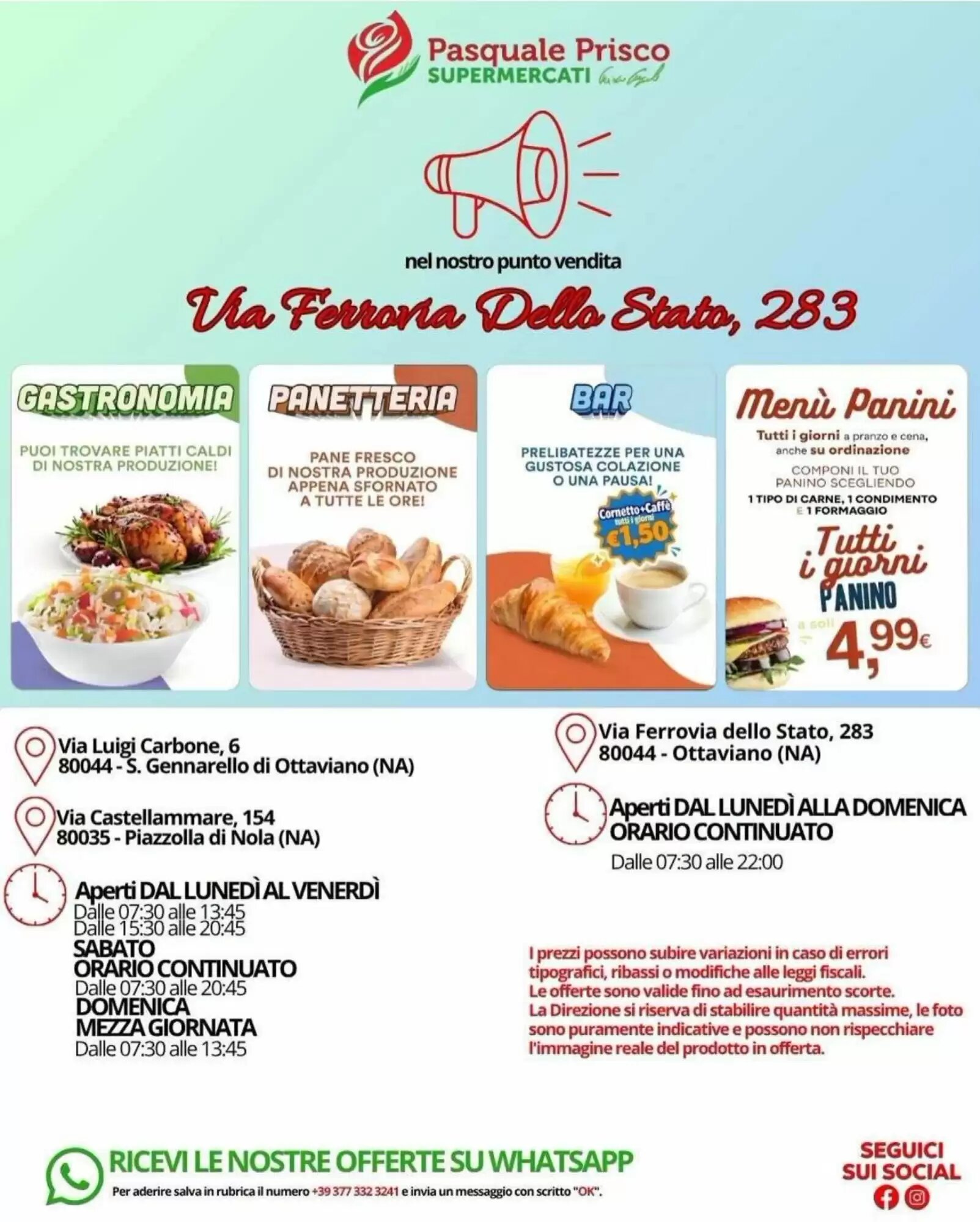 Volantino promozionale Supermercati Pasquale Prisco  valide dal 05/10/2026 - Pagina 11.