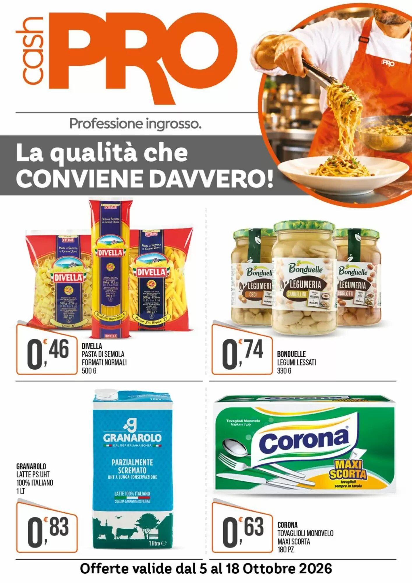Volantino promozionale Cash pro valide dal 05/10/2026 - Pagina 1.