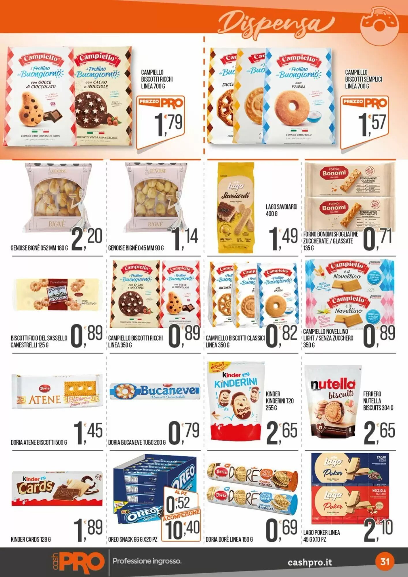 Volantino promozionale Cash pro  valide dal 05/10/2026 - Pagina 31.
