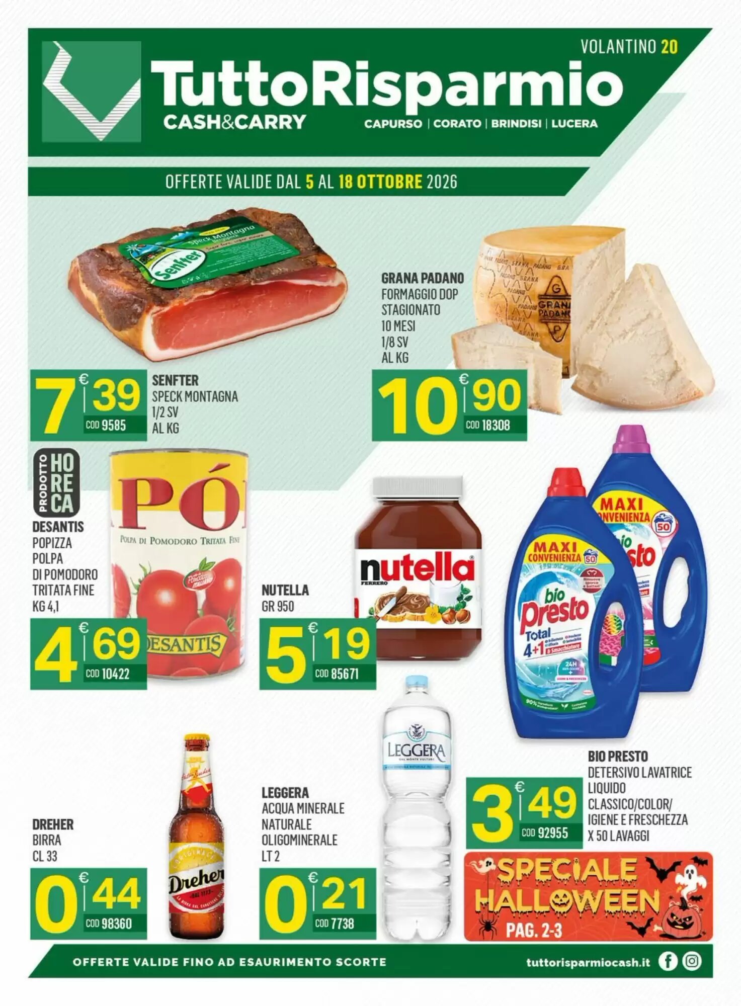 Volantino promozionale Tutto Risparmio Cash&Carry valide dal 05/10/2026 - Pagina 1.