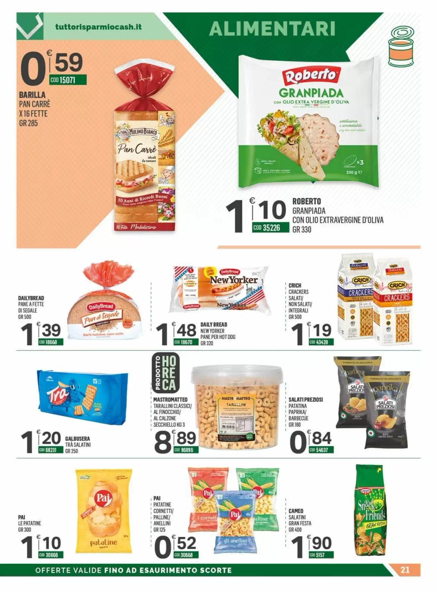 Volantino promozionale Tutto Risparmio Cash&Carry  valide dal 05/10/2026 - Pagina 21.