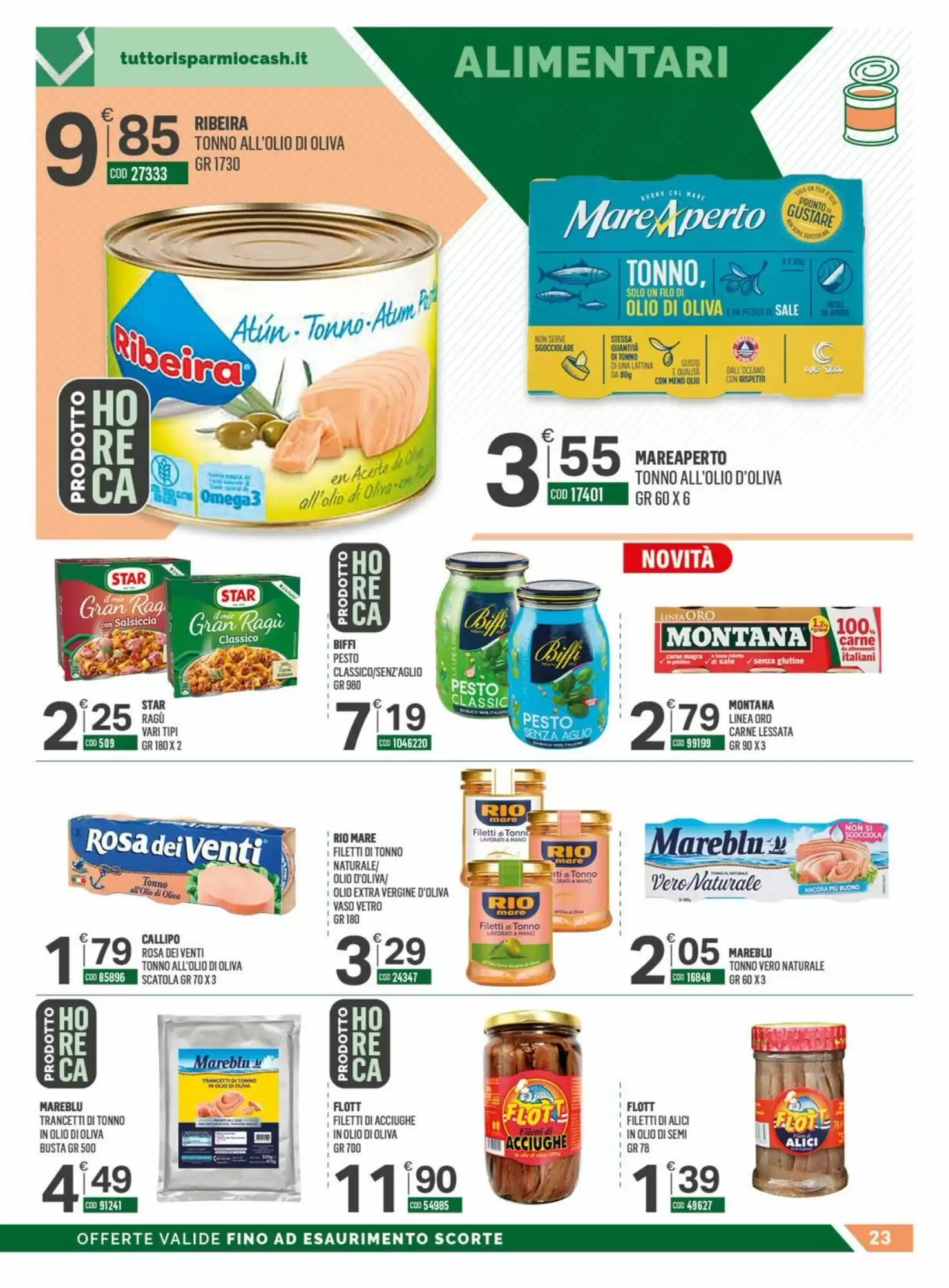 Volantino promozionale Tutto Risparmio Cash&Carry  valide dal 05/10/2026 - Pagina 23.