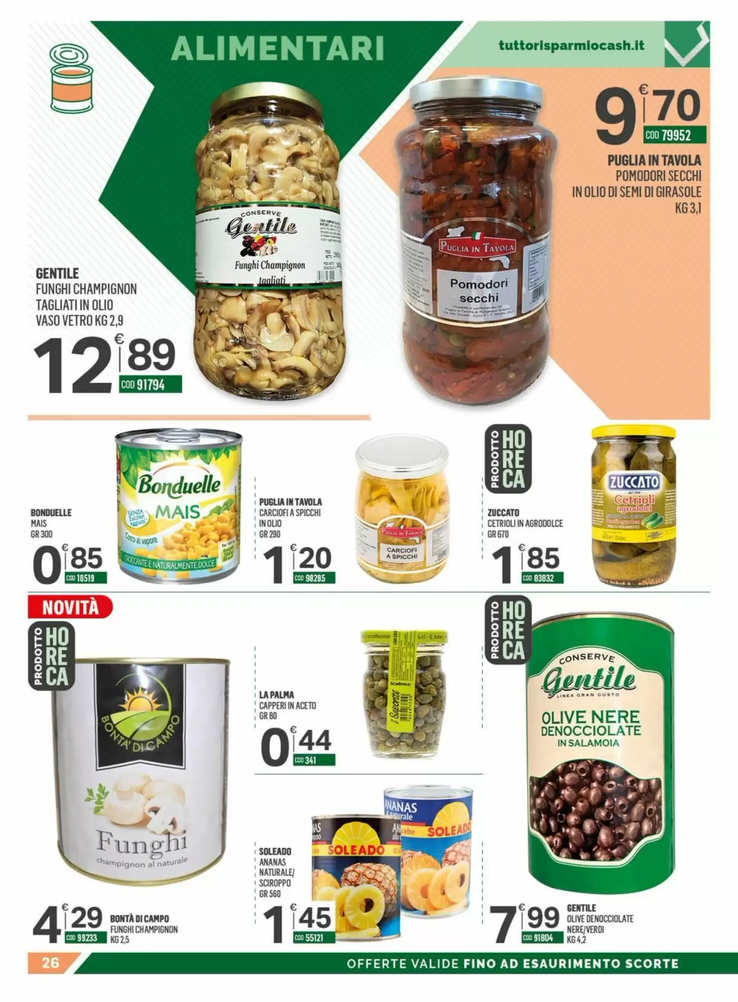 Volantino promozionale Tutto Risparmio Cash&Carry  valide dal 05/10/2026 - Pagina 26.