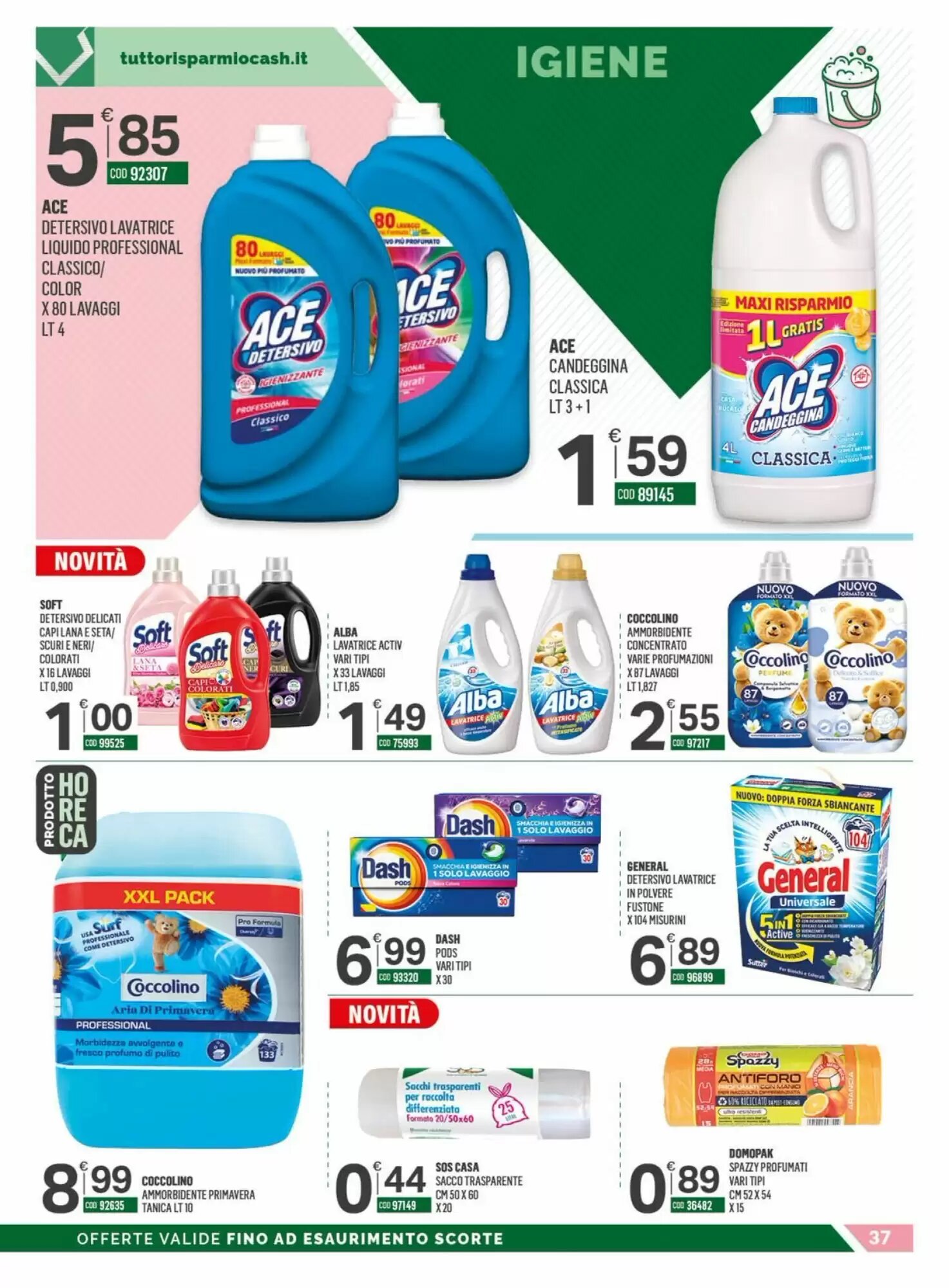 Volantino promozionale Tutto Risparmio Cash&Carry  valide dal 05/10/2026 - Pagina 37.