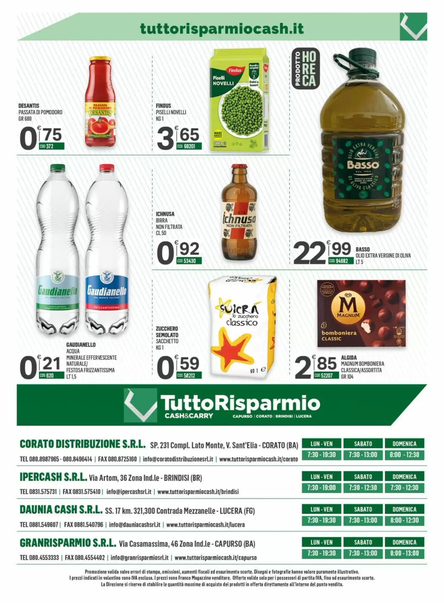 Volantino promozionale Tutto Risparmio Cash&Carry  valide dal 05/10/2026 - Pagina 40.