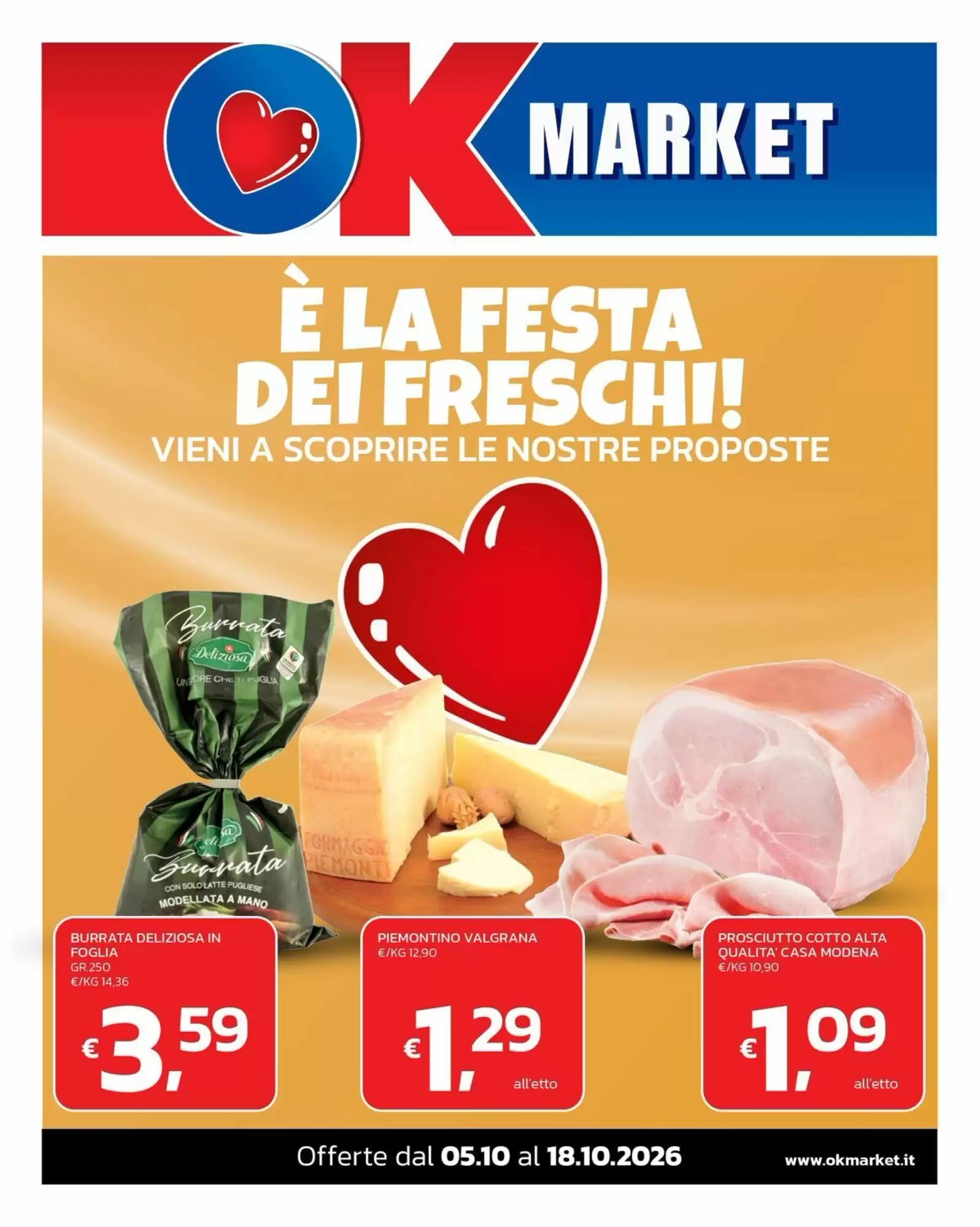 Volantino promozionale Ok Market valide dal 05/10/2026 - Pagina 1.