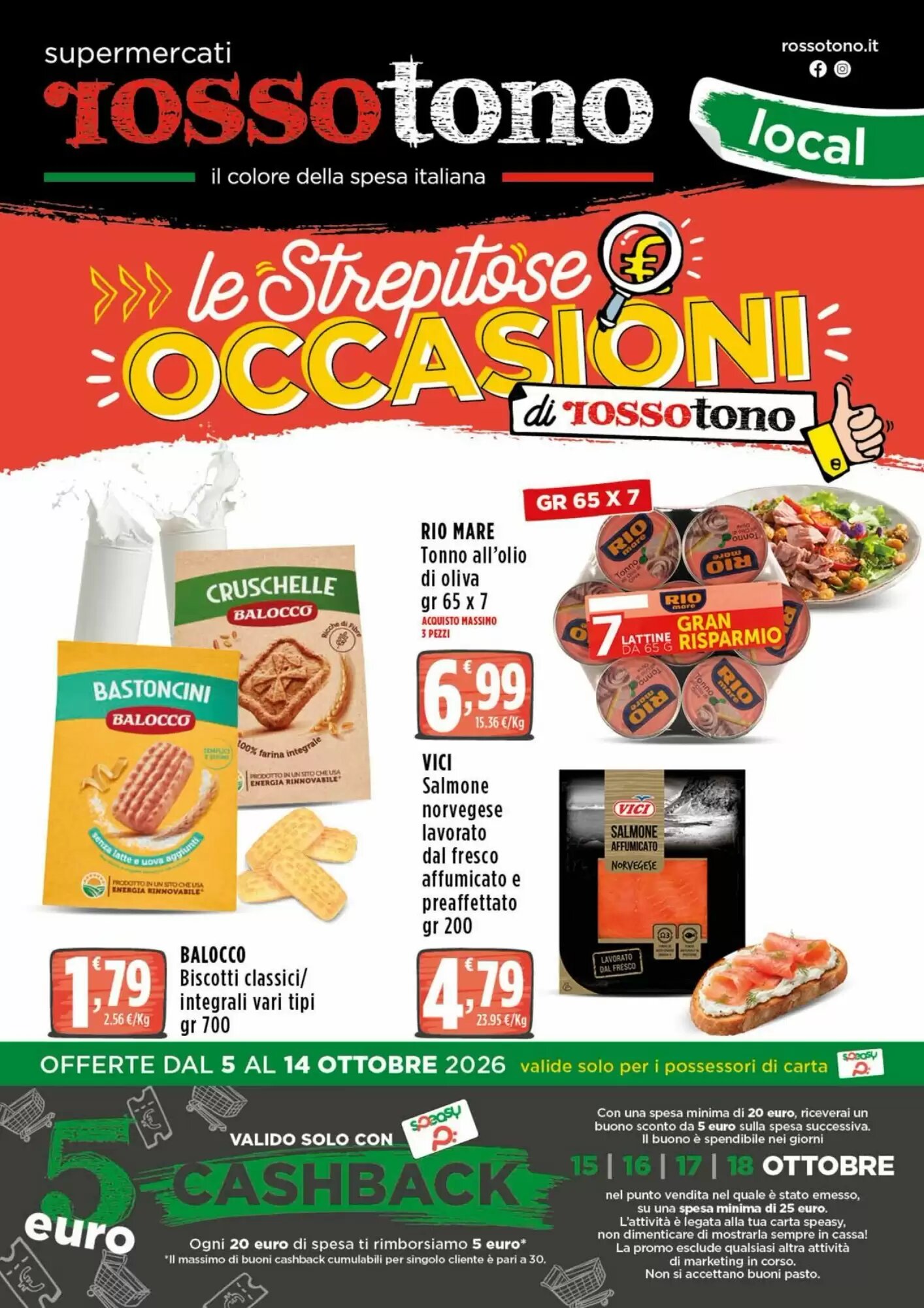 Volantino promozionale Rossotono  valide dal 05/10/2026 - Pagina 1.