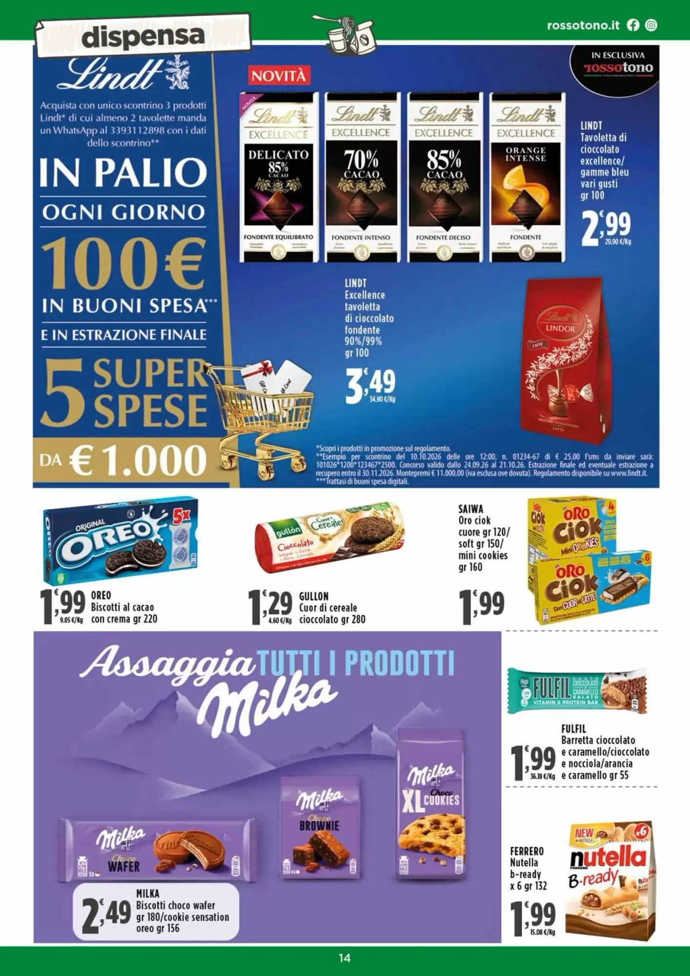 Volantino promozionale Rossotono  valide dal 05/10/2026 - Pagina 14.