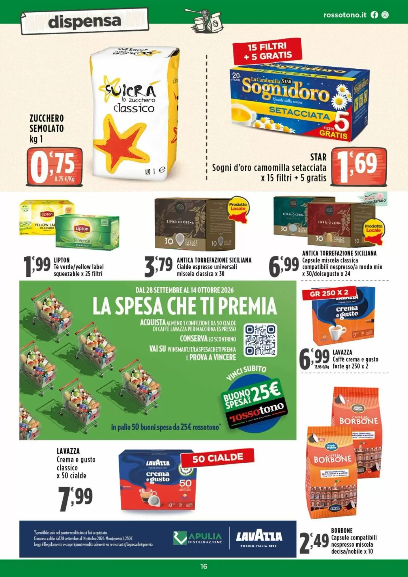 Volantino promozionale Rossotono  valide dal 05/10/2026 - Pagina 16.