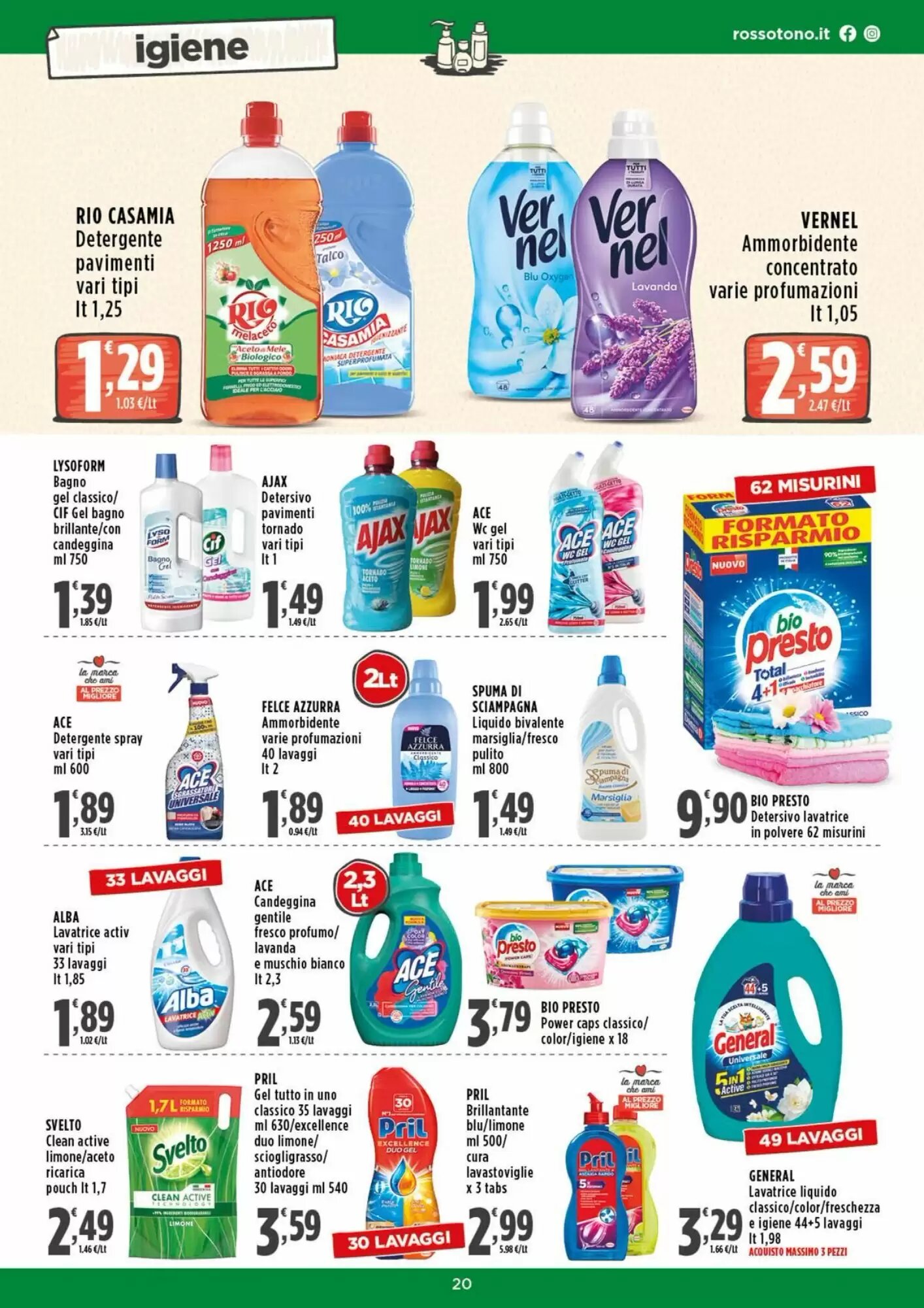 Volantino promozionale Rossotono  valide dal 05/10/2026 - Pagina 20.