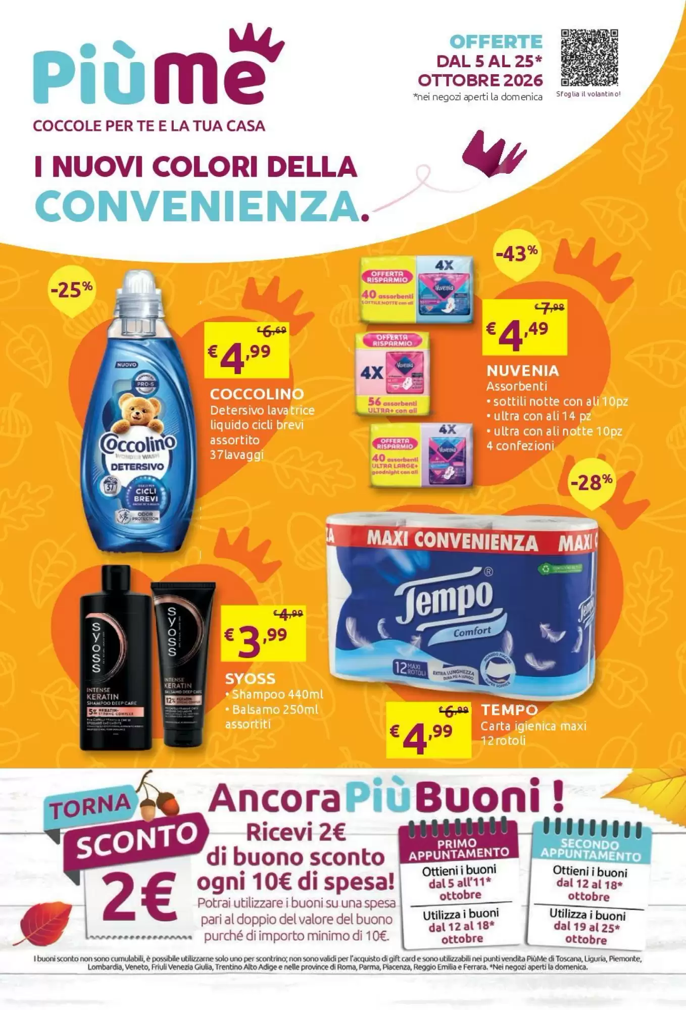 Volantino promozionale PiùMe  valide dal 05/10/2026 - Pagina 1.