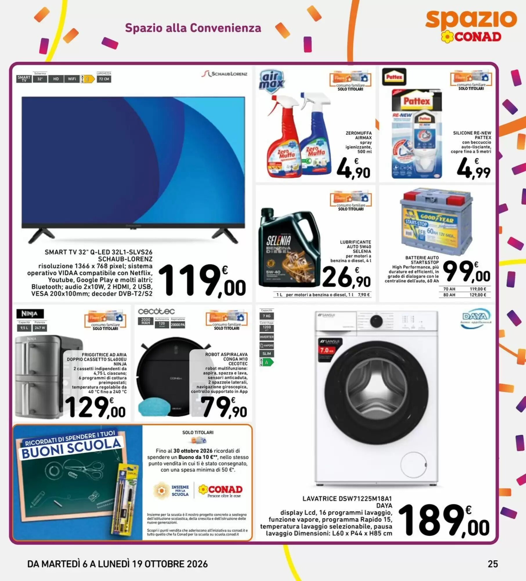 Volantino promozionale Spazio Conad  valide dal 06/10/2026 - Pagina 25.