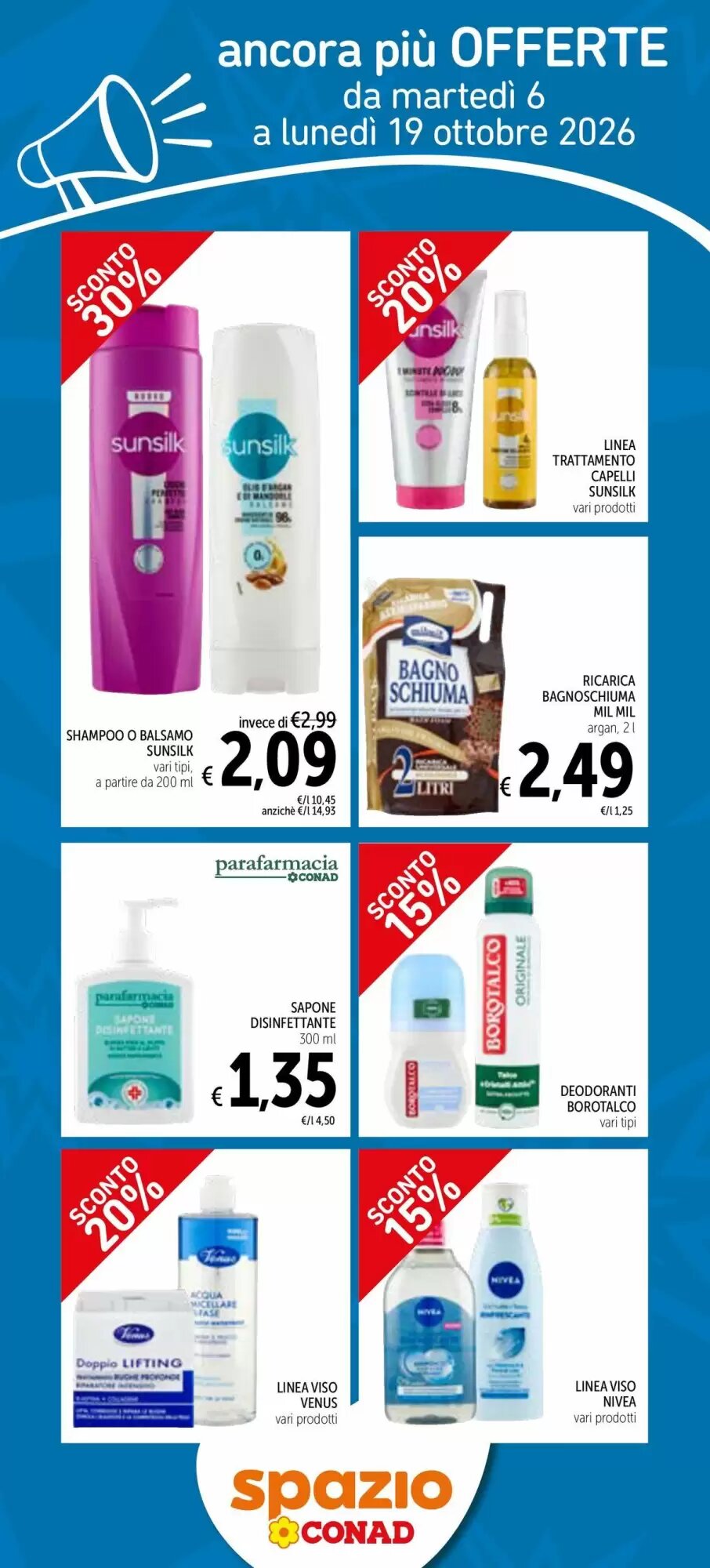 Volantino promozionale Spazio Conad  valide dal 06/10/2026 - Pagina 1.
