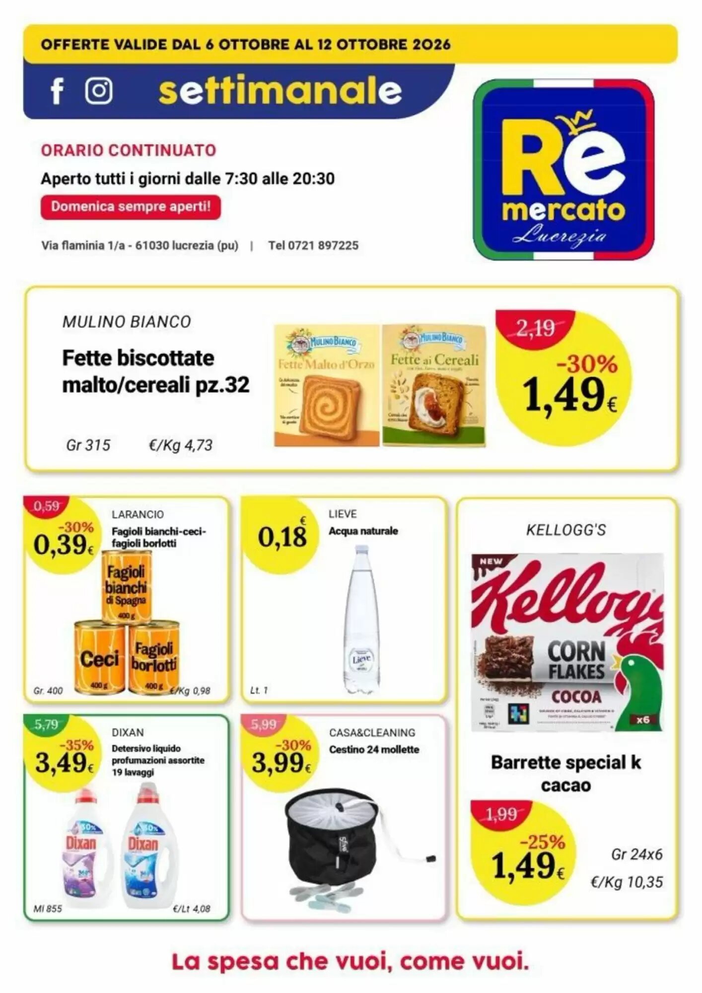 Volantino promozionale Re Mercato Lucrezia  valide dal 06/10/2026 - Pagina 2.