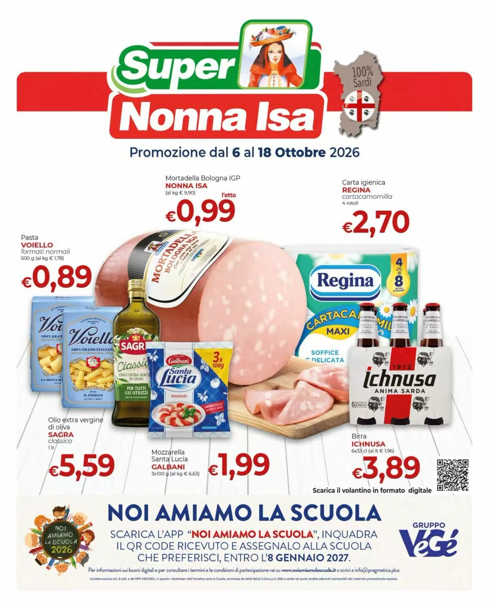 Volantino promozionale Supermercati Nonna Isa  valide dal 06/10/2026 - Pagina 1.