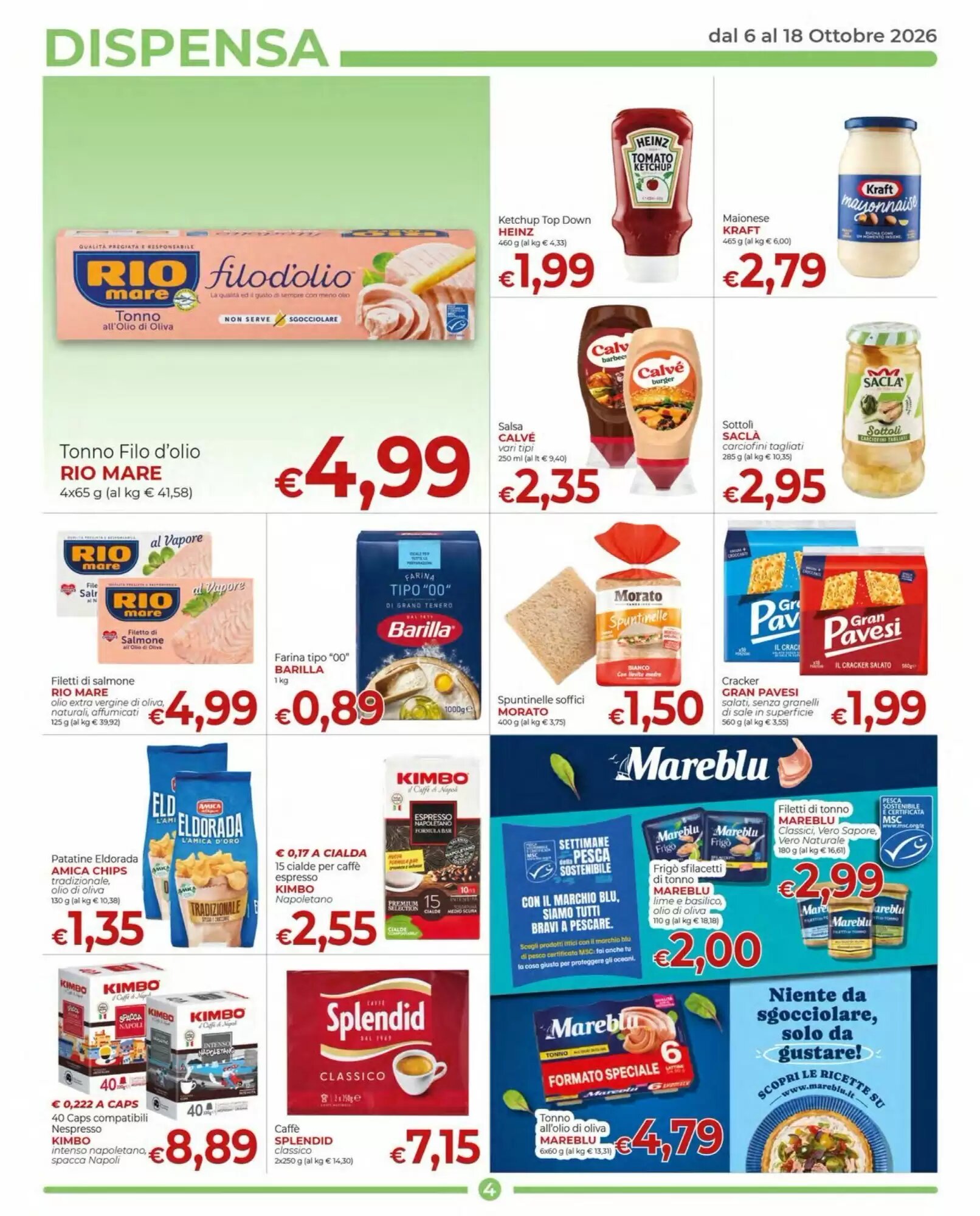 Volantino promozionale Supermercati Nonna Isa  valide dal 06/10/2026 - Pagina 4.