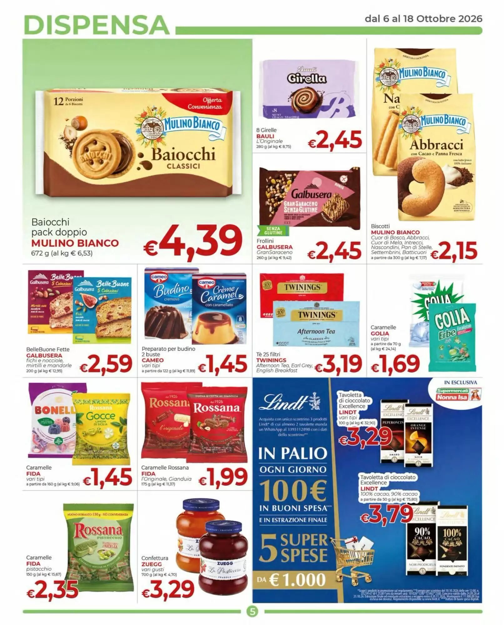 Volantino promozionale Supermercati Nonna Isa  valide dal 06/10/2026 - Pagina 5.