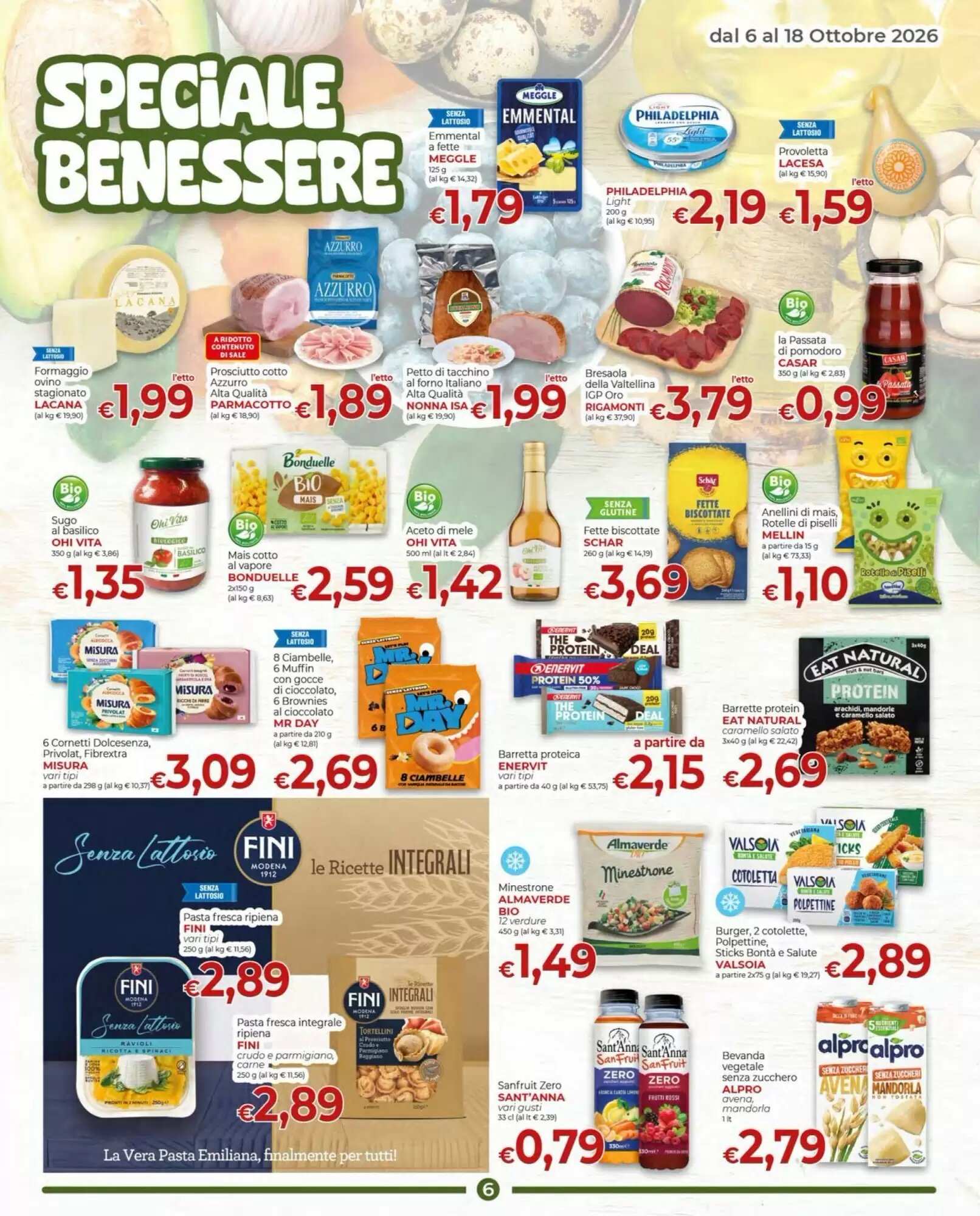 Volantino promozionale Supermercati Nonna Isa  valide dal 06/10/2026 - Pagina 6.